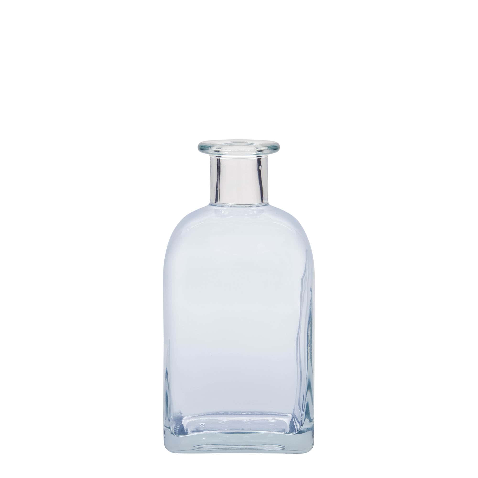 350 ml Cam Şişe Eczacı Carré, kare, Ağız: Mantar