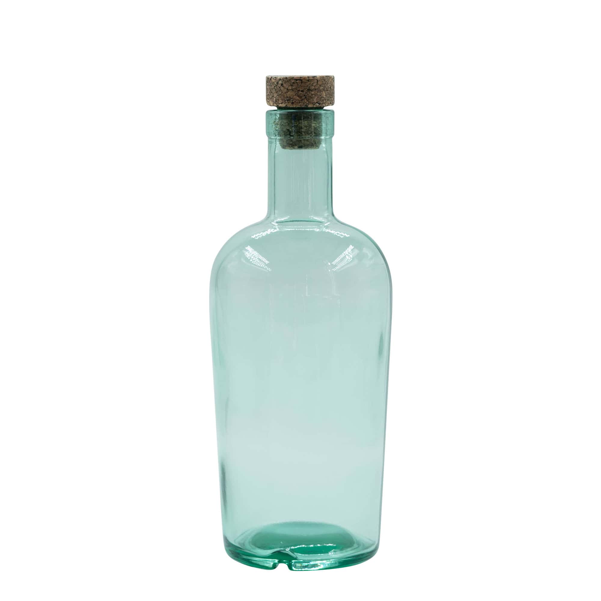 700 ml Cam şişe 'Teo Light', Ağız: Mantar