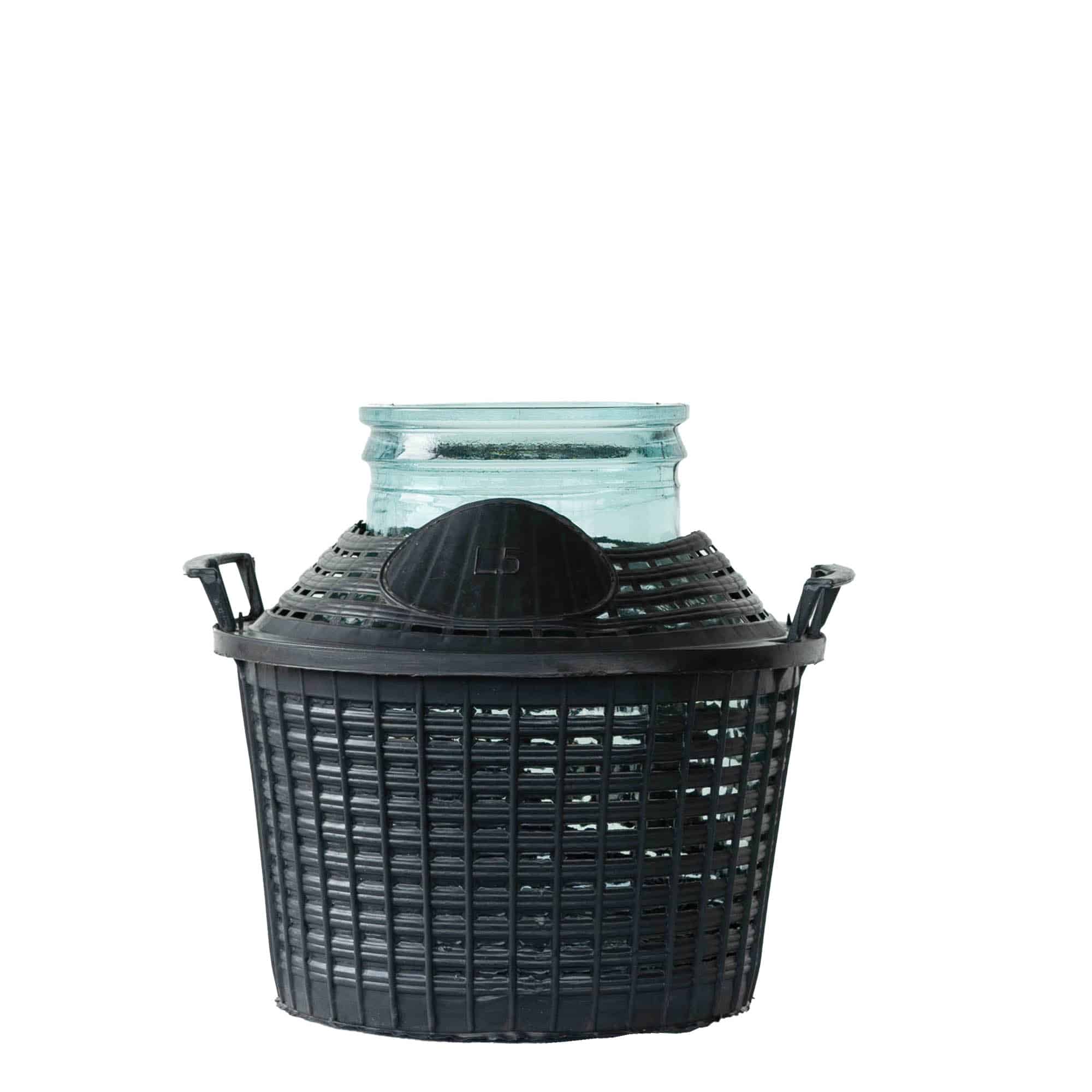 5 l Balon Şişe Geniş Ağız, Cam, Ağız: Kapaklı