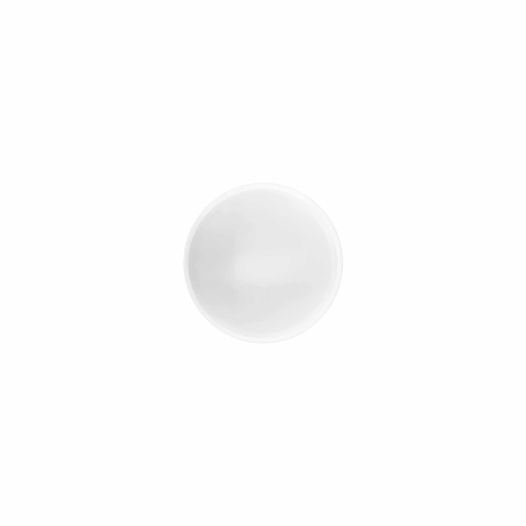 Vidalı kapak 'White Line' 35ml, PP plastik, beyaz