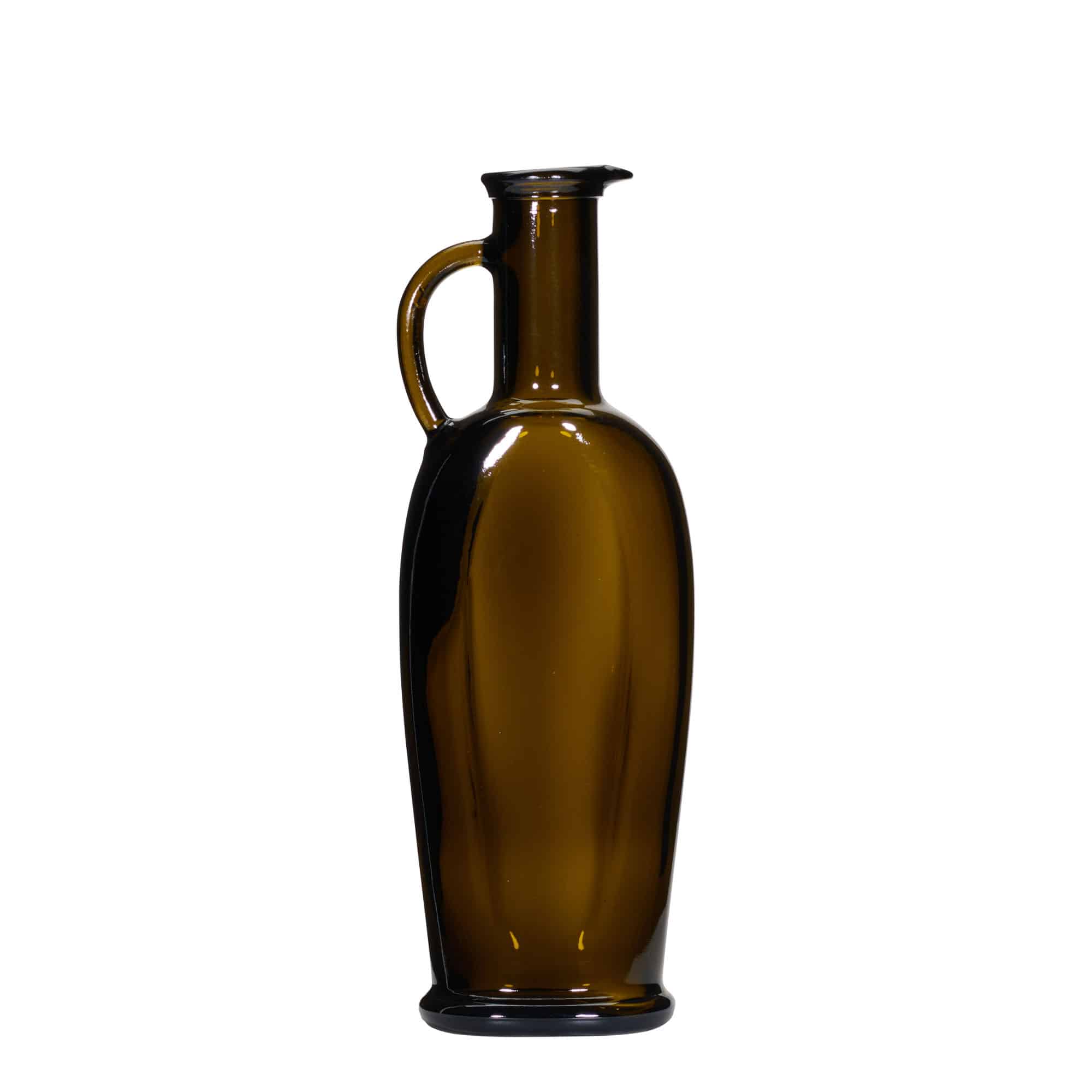 250 ml cam şişe 'Eleganta', oval, antik yeşil, ağız: mantar 250 ml cam şişe 'Eleganta', oval, antik yeşil, ağız: mantar
