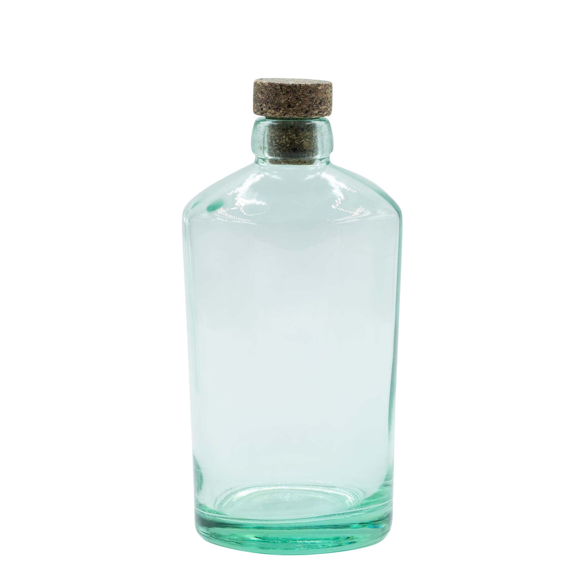 700 ml Cam şişe 'Barrel', Ağız: Mantar