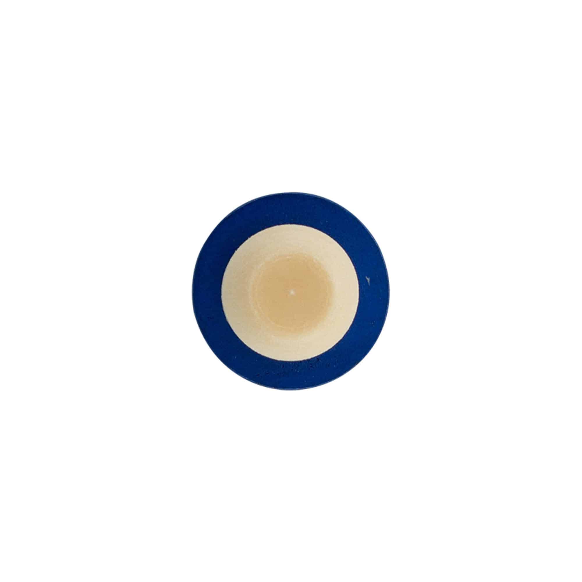 Sap mantarı 19 mm, Ahşap/Plastik, mavi, ağız için: Mantar