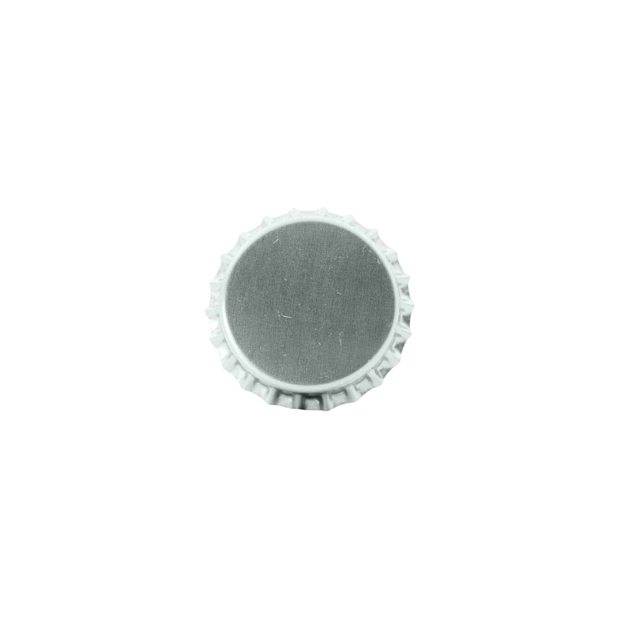 29 mm metal, gümüş şişe kapağı