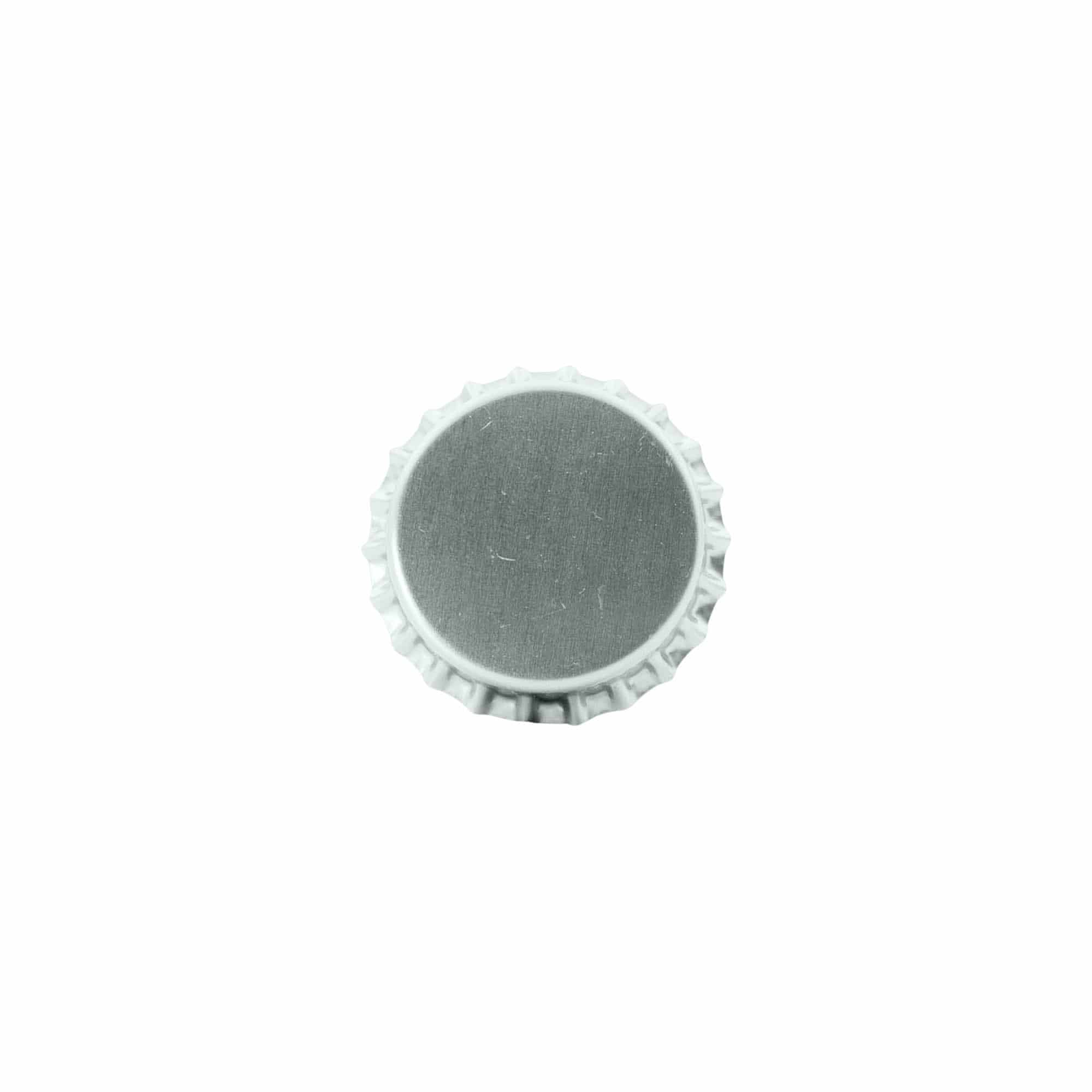 29 mm metal, gümüş şişe kapağı