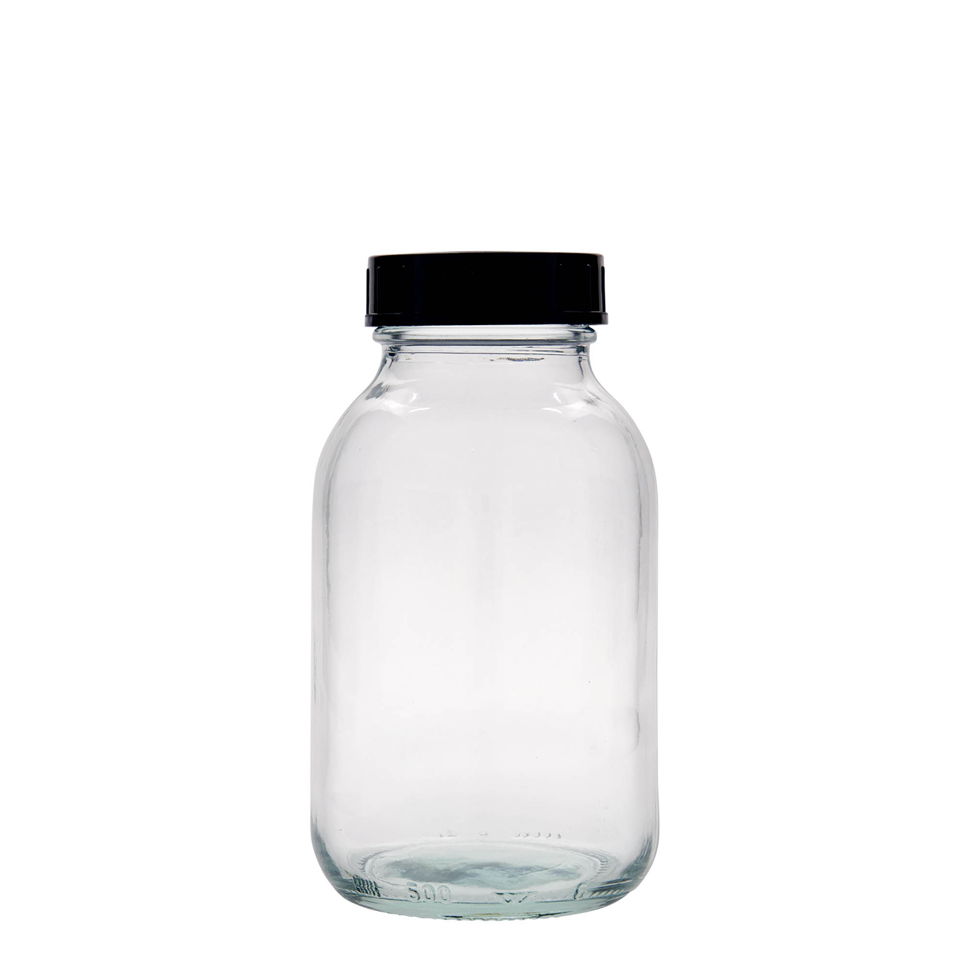 500 ml geniş ağızlı cam, ağız çapı: DIN 55 500 ml geniş ağızlı cam, ağız çapı: DIN 55