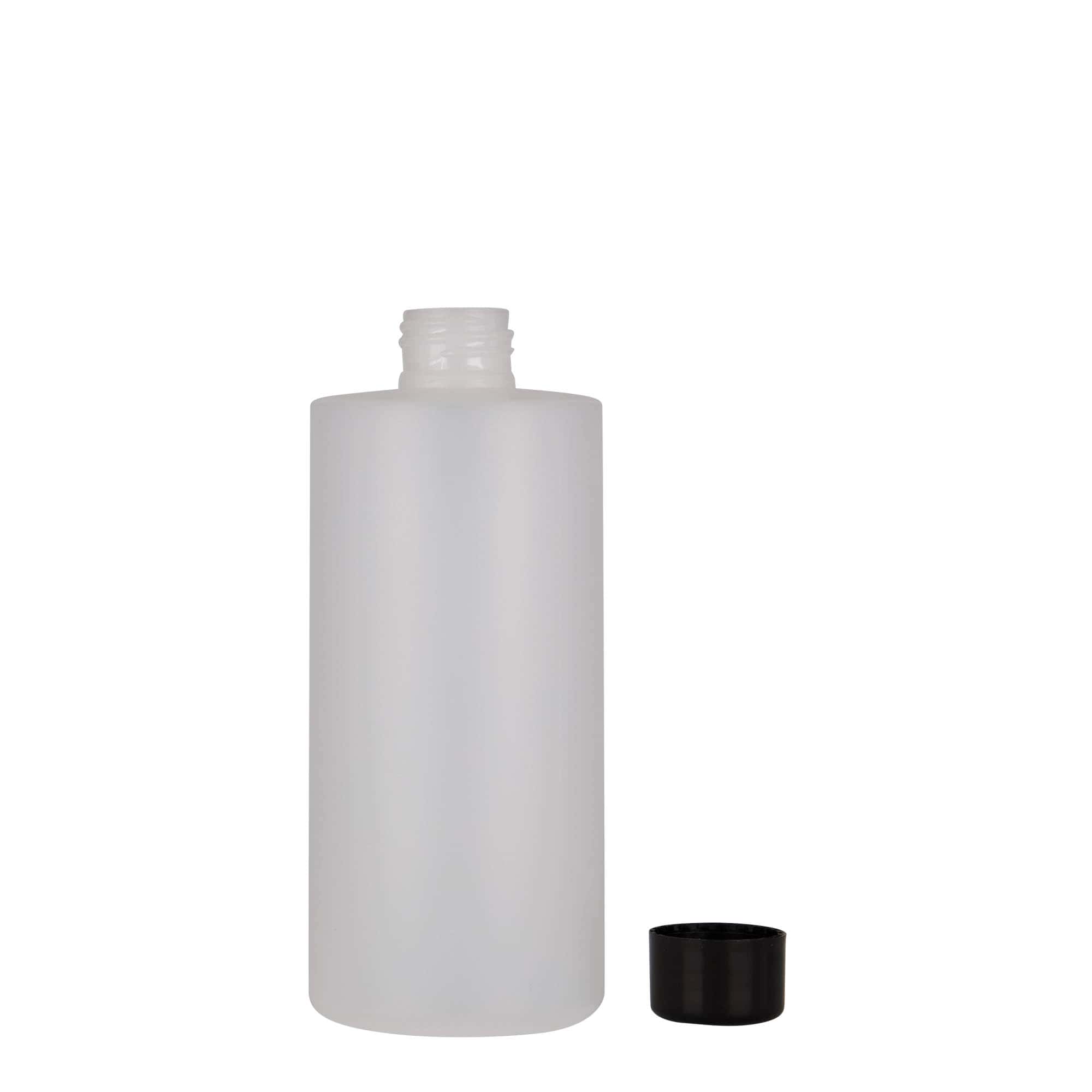 300 ml plastik şişe 'Pipe', HDPE, beyaz, ağız: 24/410