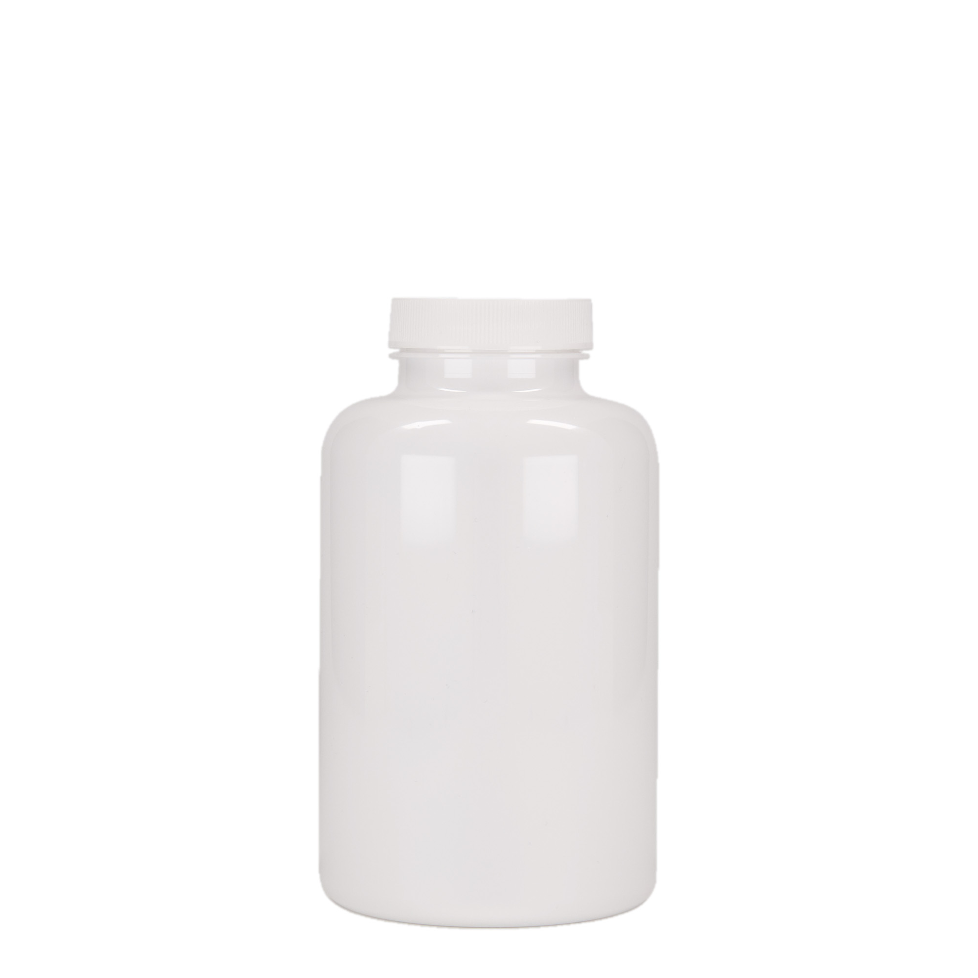 500 ml PET şişe, plastik, beyaz, ağız çapı: 45/400