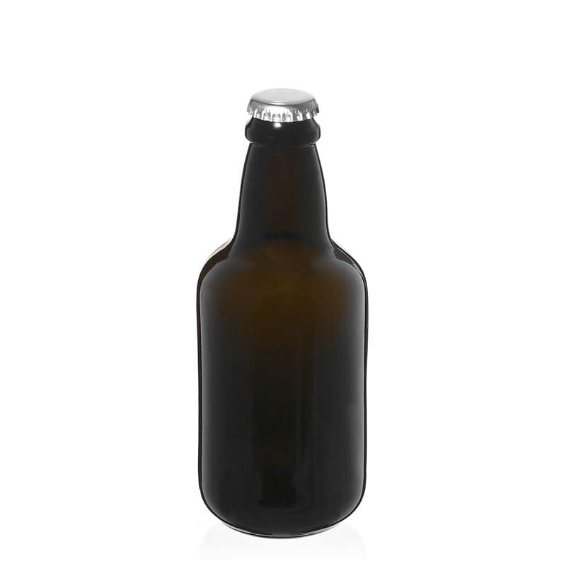 330 ml Bira Şişesi 'Era', Cam, Antik Yeşil, Ağız: Kronkorken