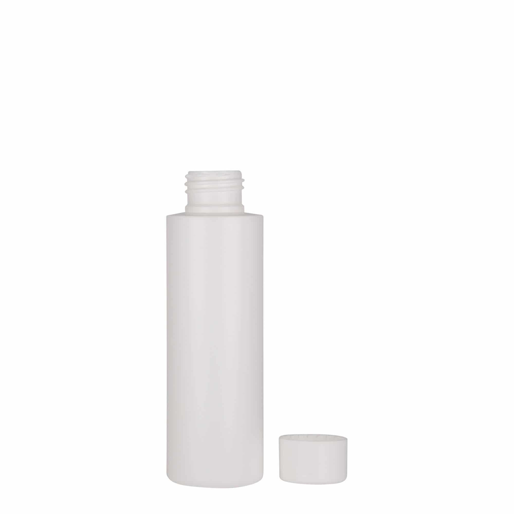 100 ml plastik şişe 'Pipe', HDPE, beyaz, ağız: 24/410