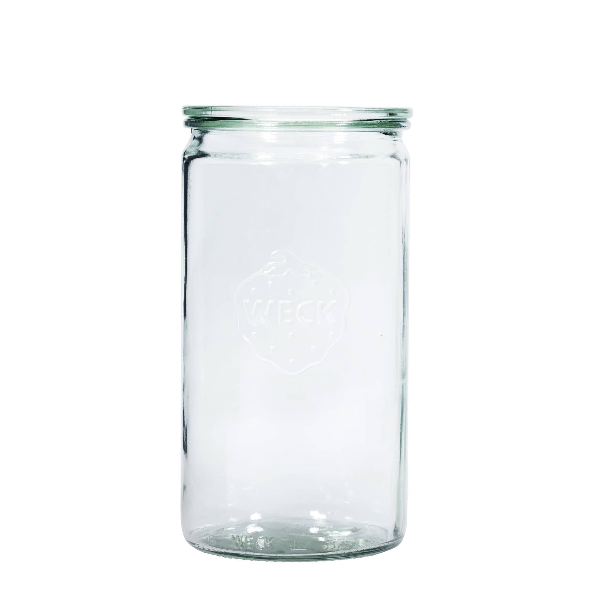 1.575 ml WECK Silindir Camı, Ağız: Yuvarlak Kenar