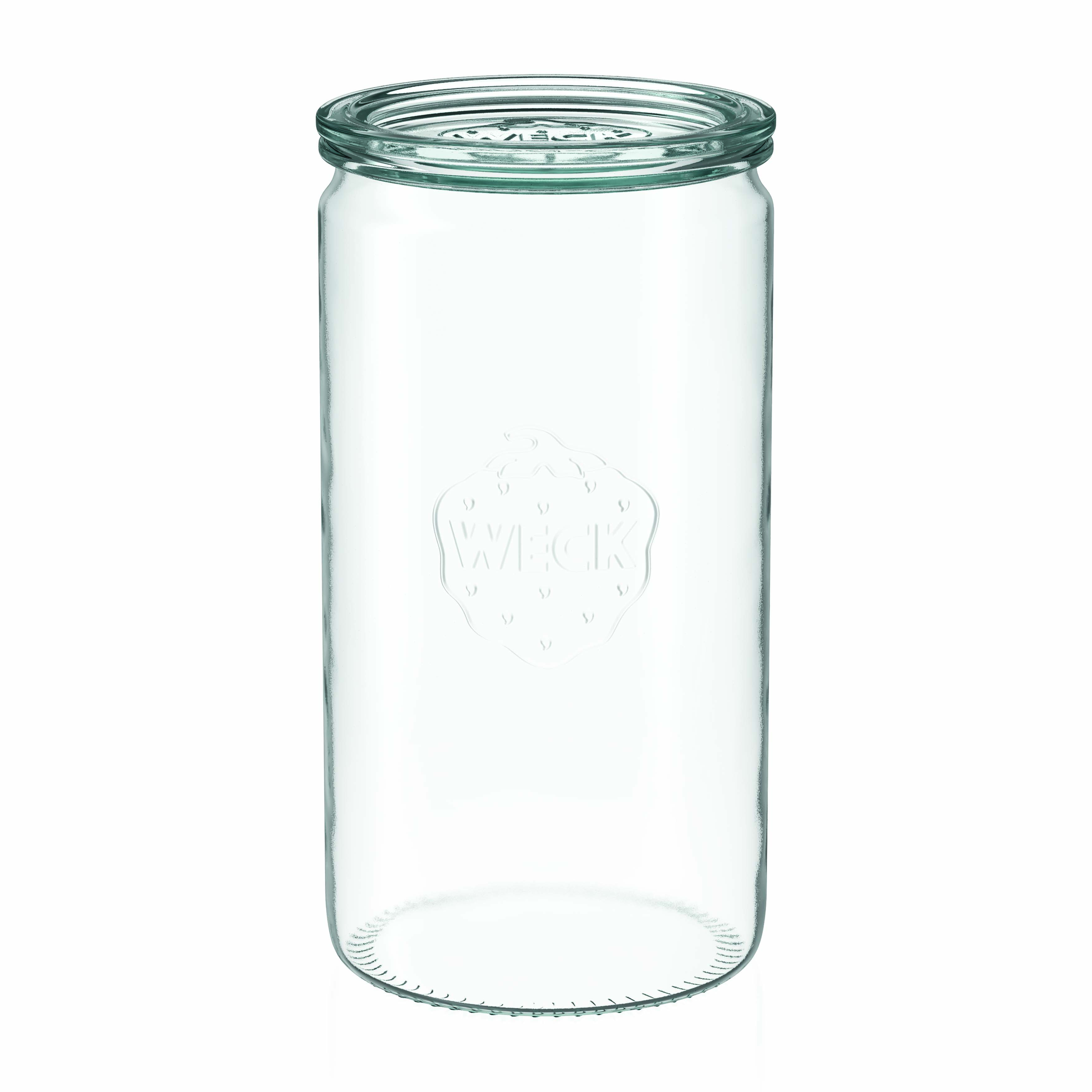 1.575 ml WECK Silindir Camı, Ağız: Yuvarlak Kenar