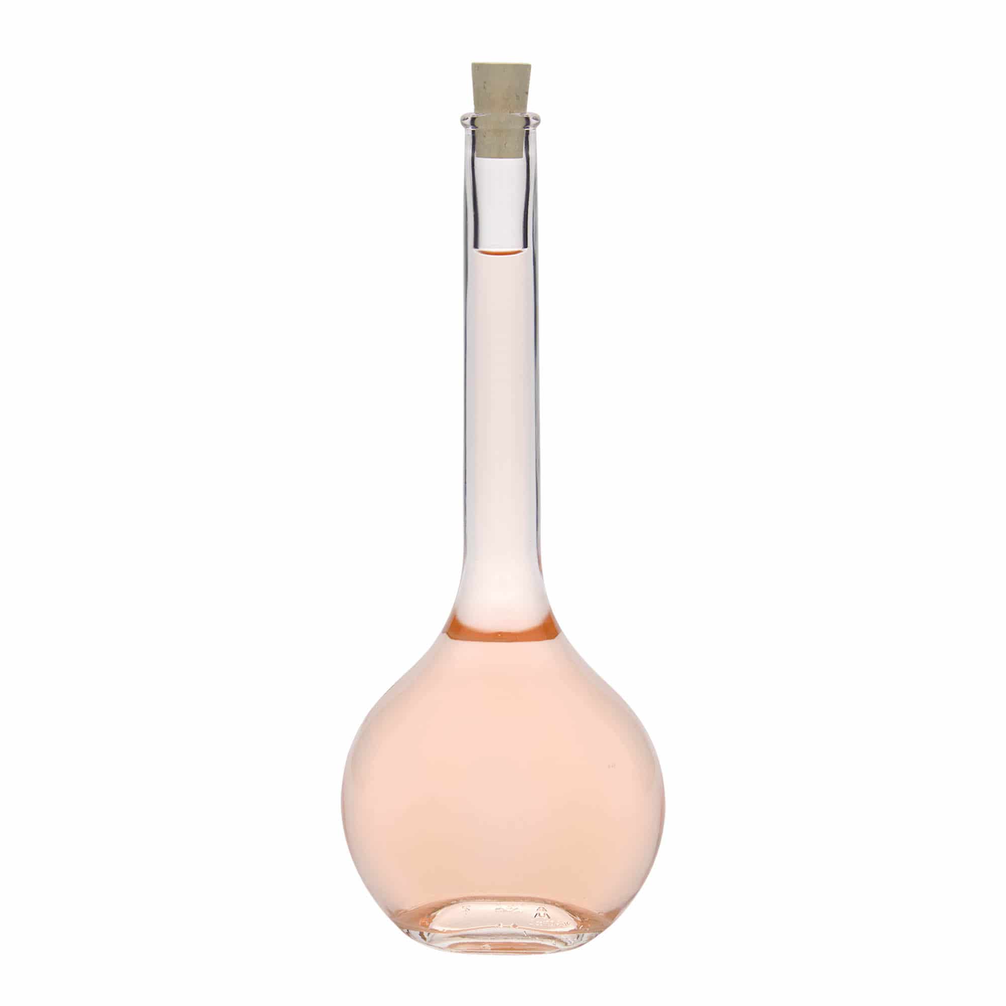 500 ml cam şişe 'Contessa', oval, ağız: mantar