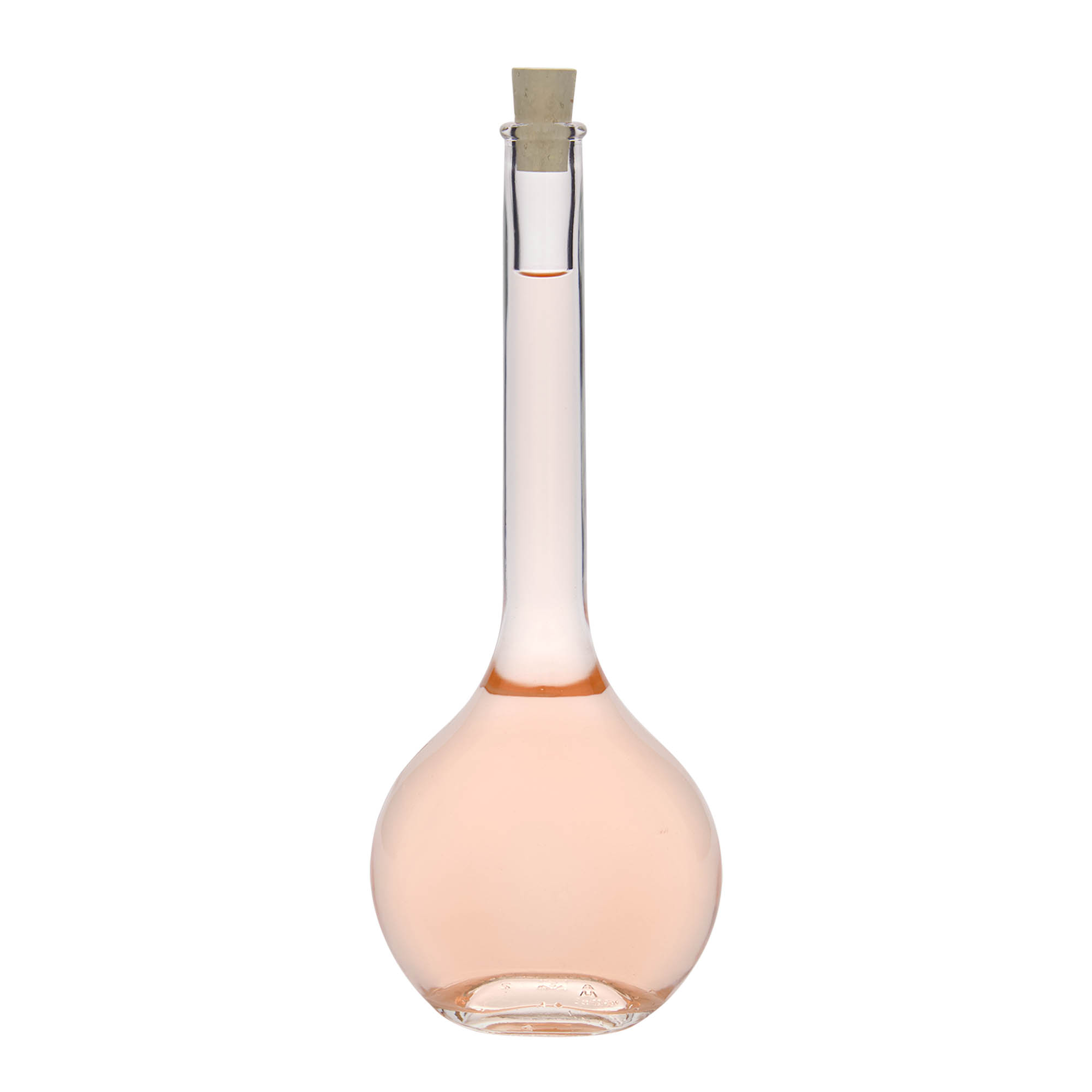 500 ml cam şişe 'Contessa', oval, ağız: mantar