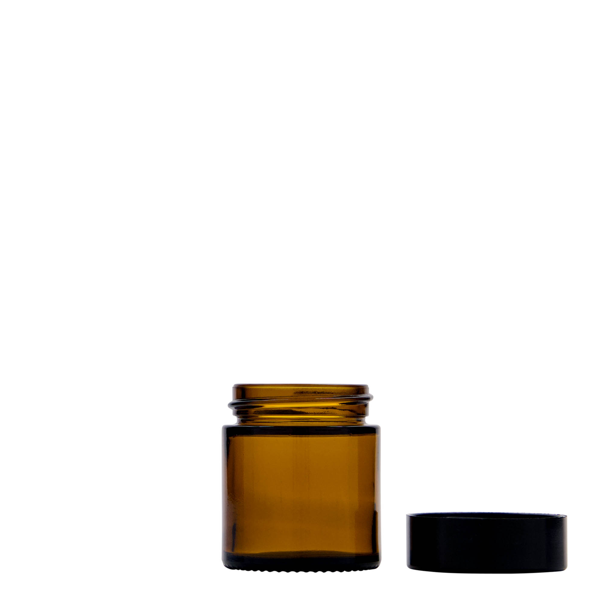 30 ml Kavanoz 'Brown Line', cam, kahverengi, ağız: Vidalı kapak