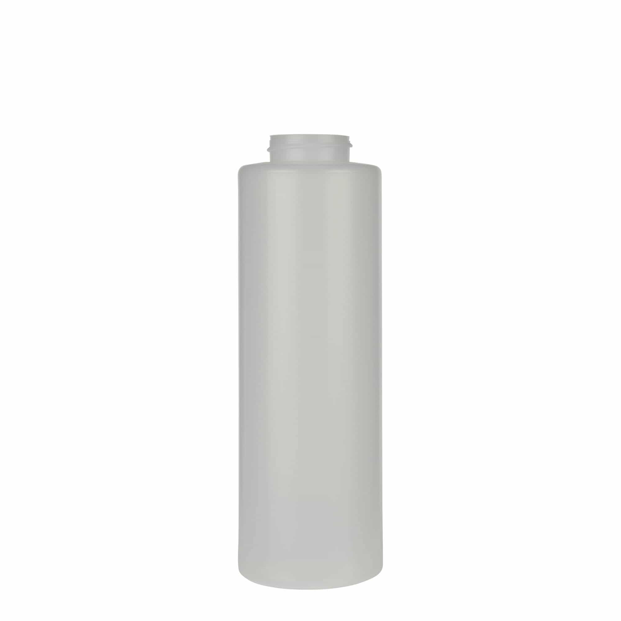 500 ml Sos Şişesi, LDPE Plastik, doğal, Ağız: 38/400 500 ml Sos Şişesi, LDPE Plastik, doğal, Ağız: 38/400