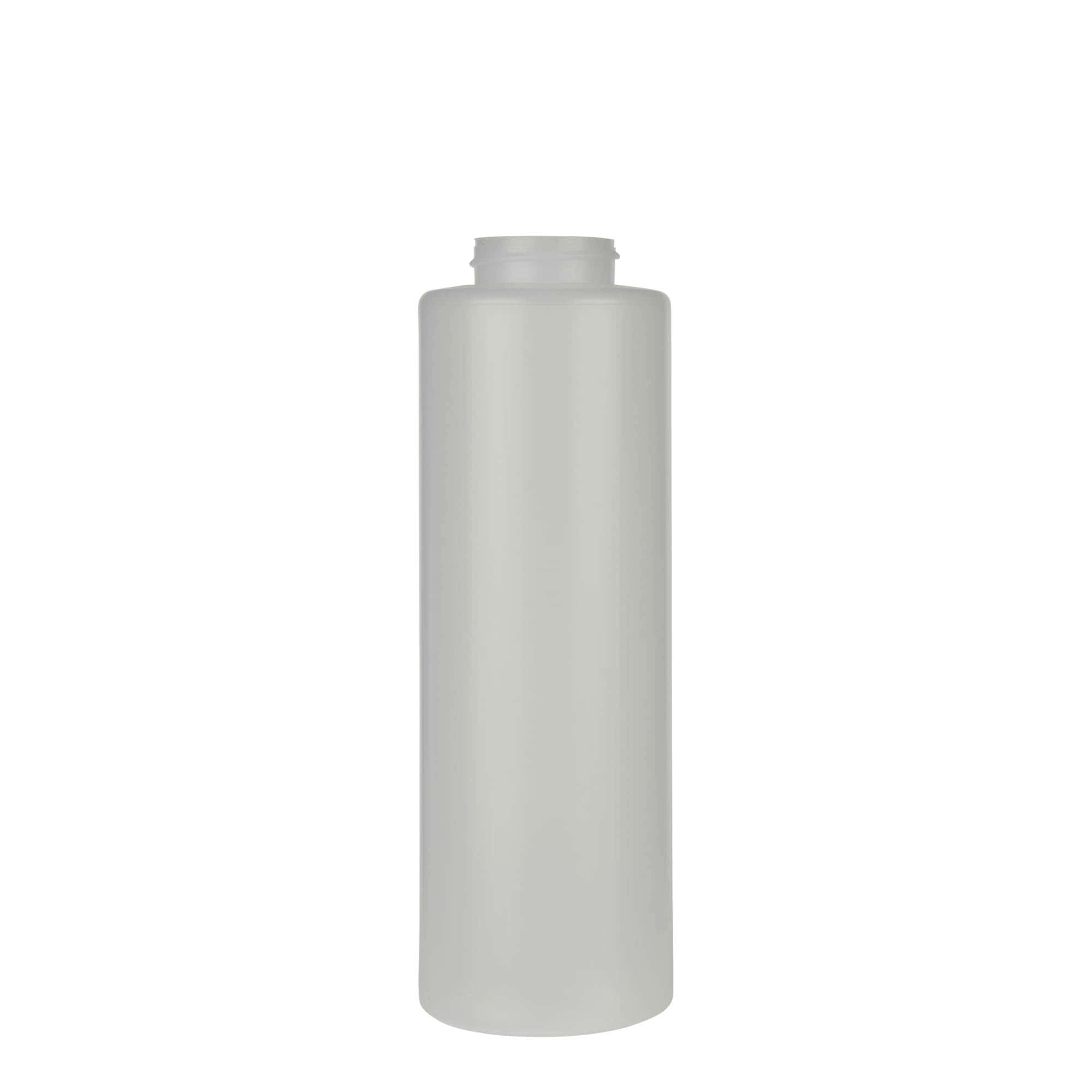 500 ml Sos Şişesi, LDPE Plastik, doğal, Ağız: 38/400