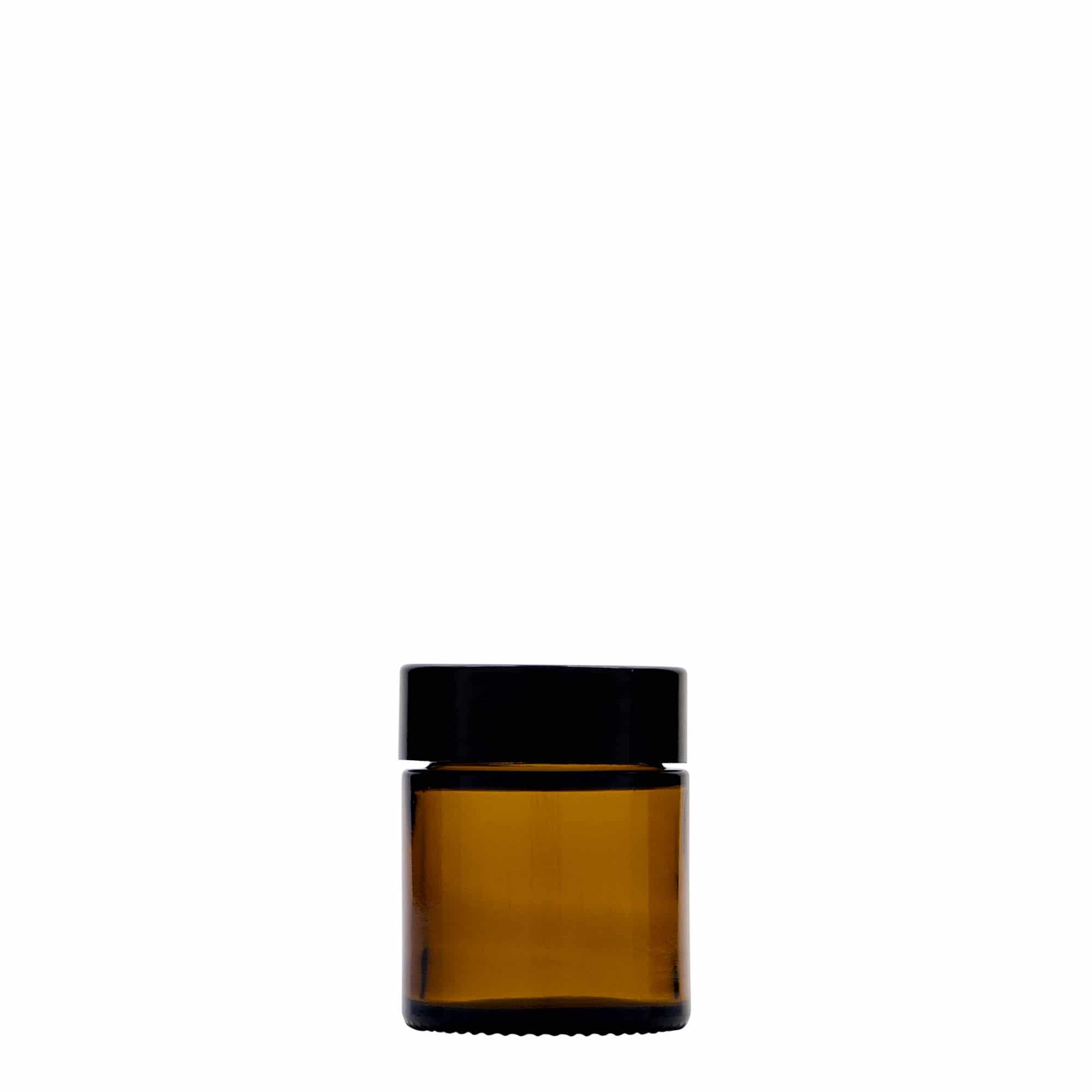 30 ml Kavanoz 'Brown Line', cam, kahverengi, ağız: Vidalı kapak