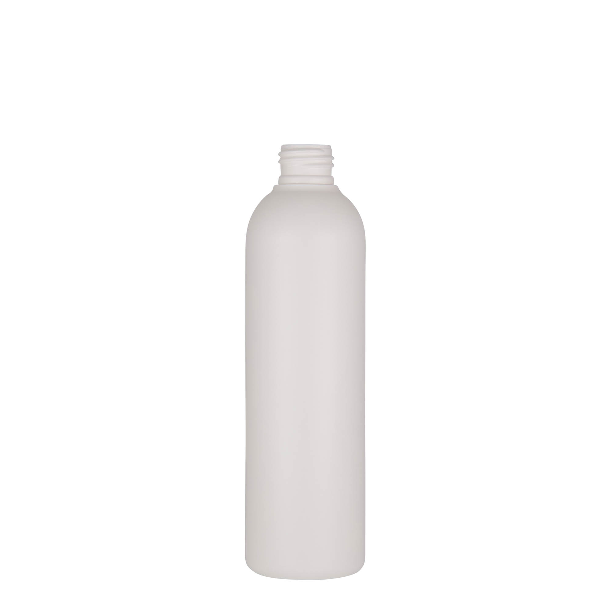 250 ml plastik şişe 'Tuffy', HDPE, beyaz, ağız: 24/410