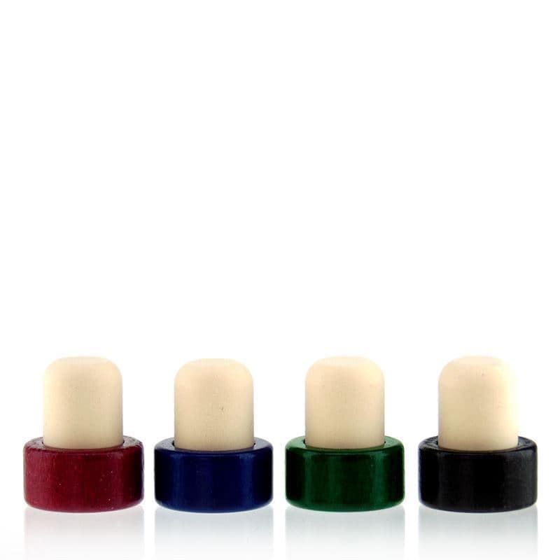 Sap mantar tıpa 19 mm, ahşap/plastik, siyah, ağız için: mantar