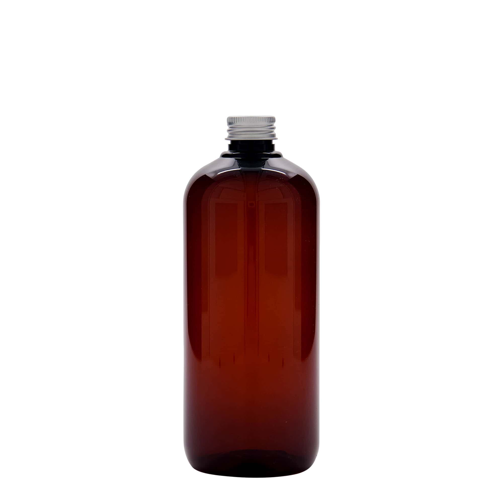 500 ml Geri Dönüştürülmüş Plastik Şişe 'Victor's Best', PCR, kahverengi, Ağız: 24/410