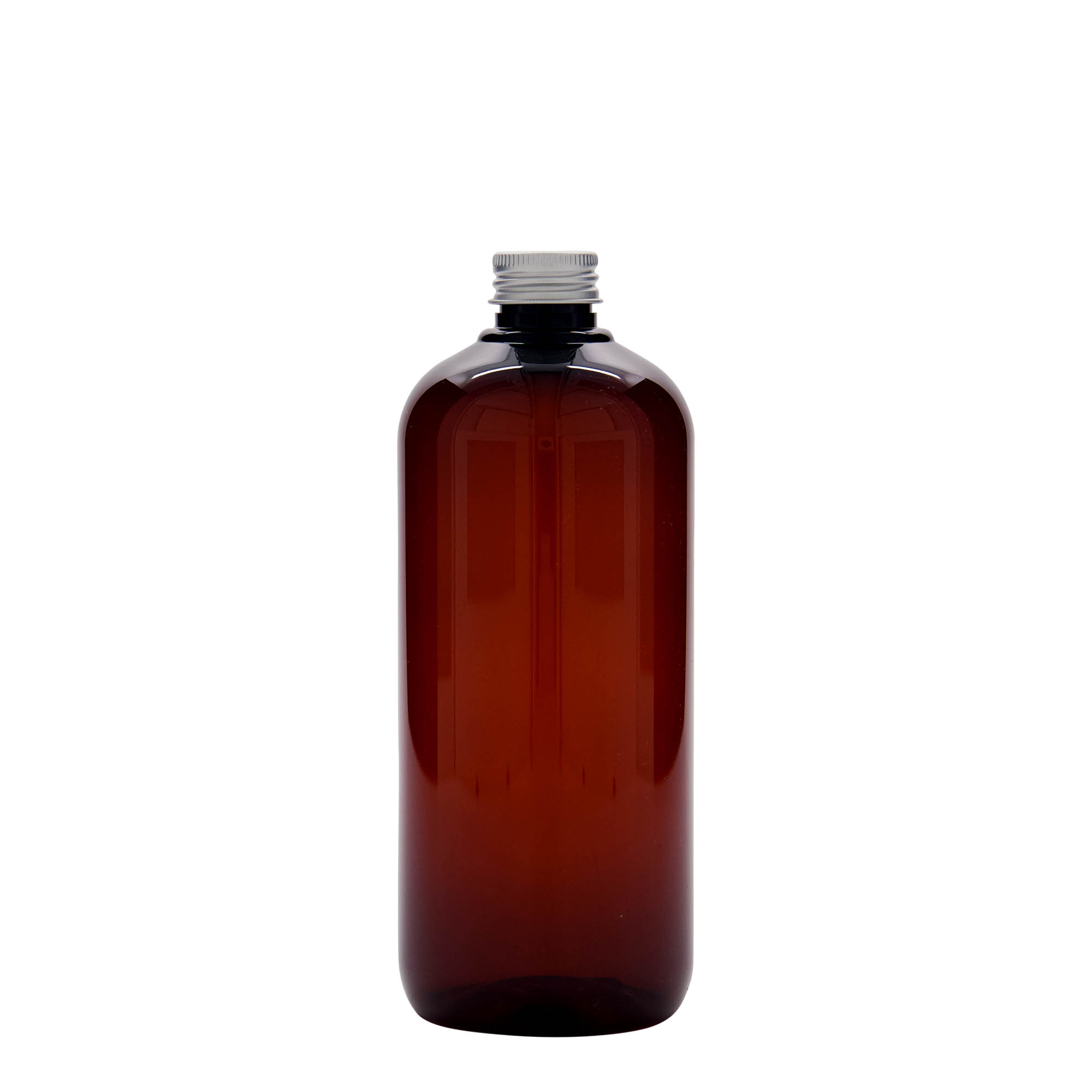 500 ml Geri Dönüştürülmüş Plastik Şişe 'Victor's Best', PCR, kahverengi, Ağız: 24/410