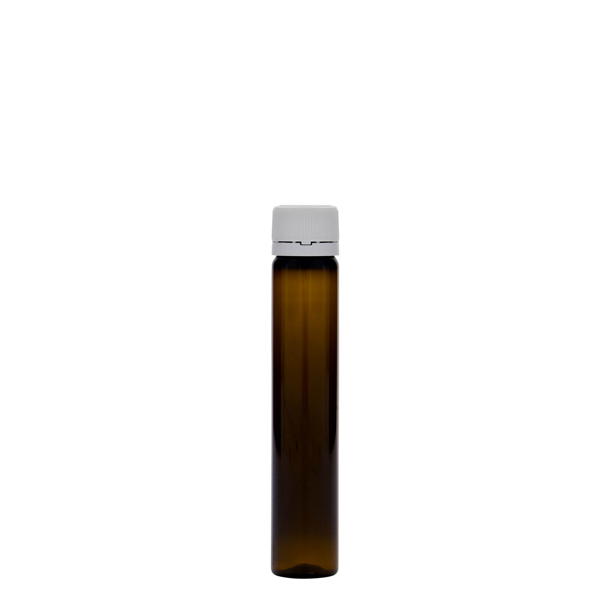 25 ml PET tüp, plastik, kahverengi, ağız: vidalı kapak 25 ml PET tüp, plastik, kahverengi, ağız: vidalı kapak