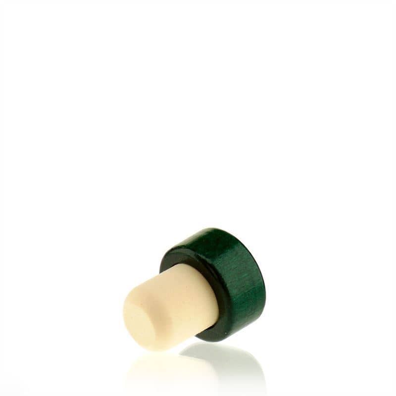 Sap mantarı 19 mm, ahşap/plastik, yeşil, ağız için: mantar