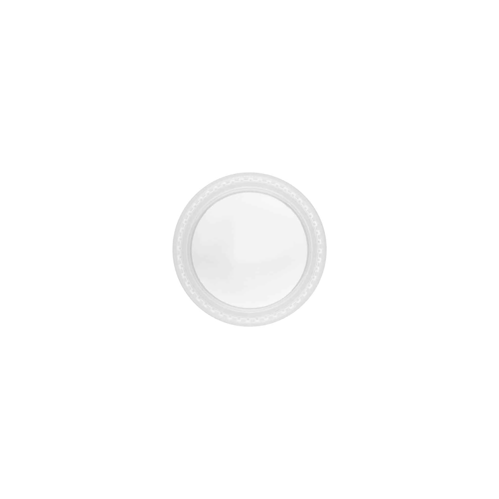 Vida kapağı 'Clear/Platin Edition', PP plastik, beyaz, ağız için: 45/2P