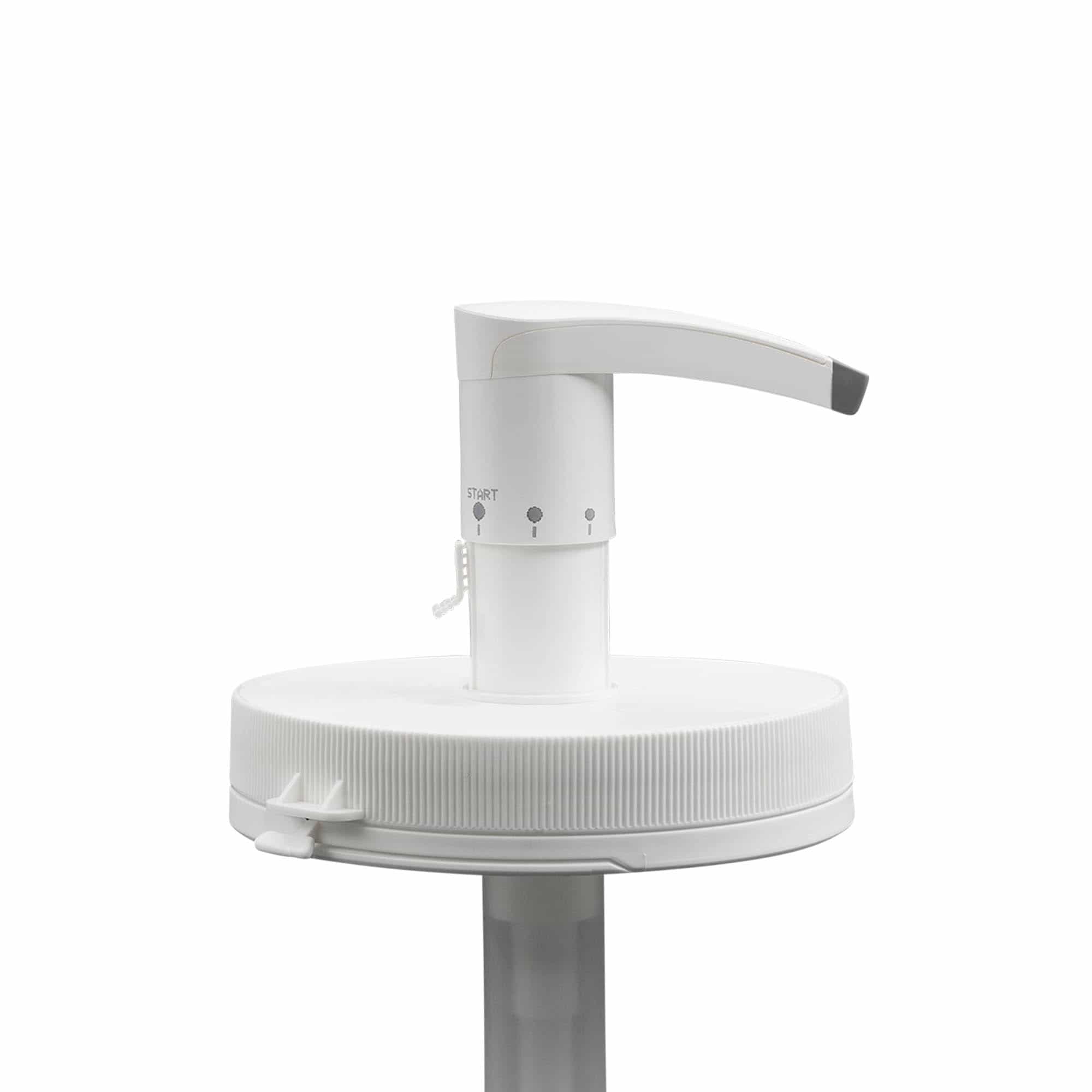 Dağıtıcı pompa 1.240 ml 'Securibox' için, PE plastik, beyaz, ağız için: vidalı kapak