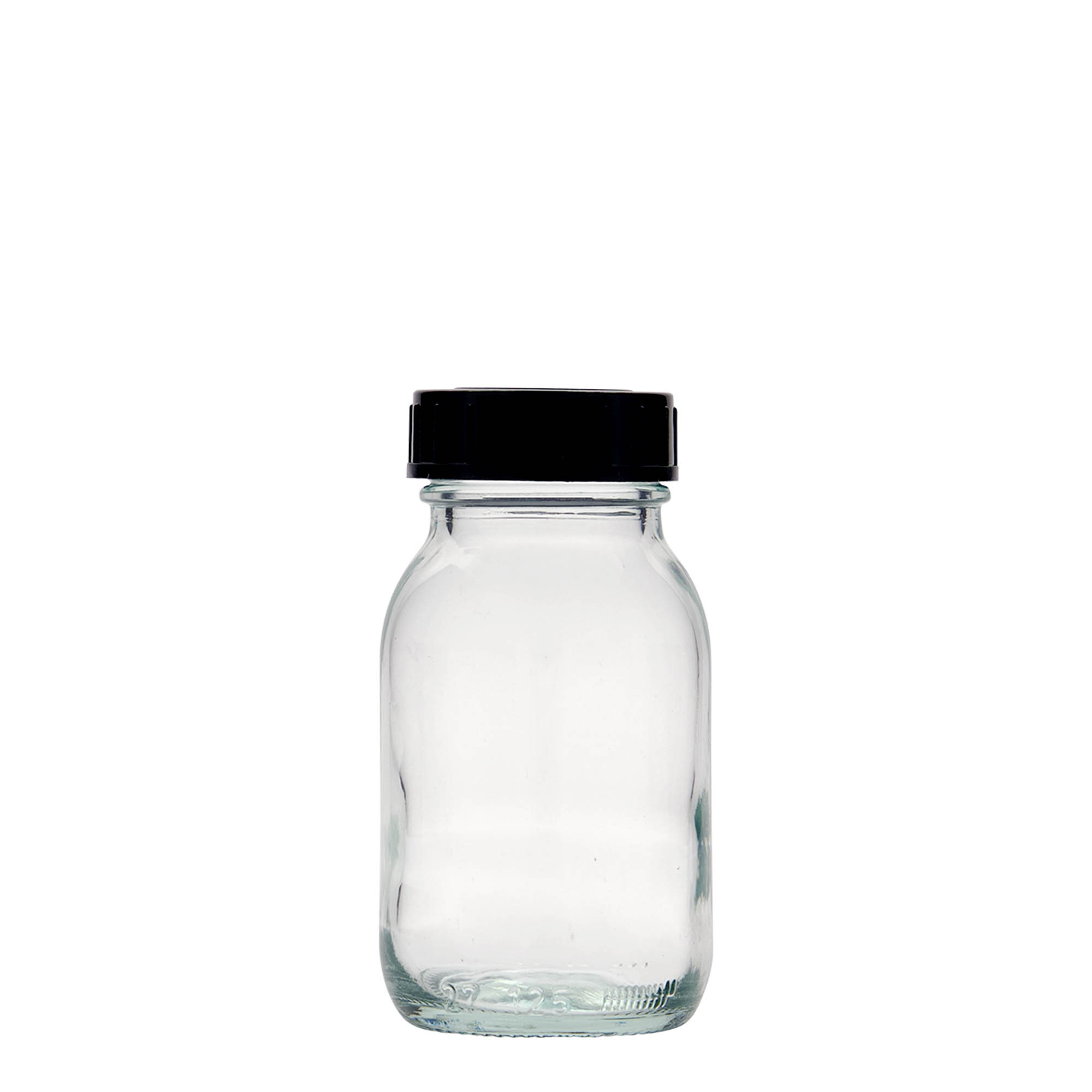 125 ml Geniş ağızlı cam, Ağız çapı: DIN 40