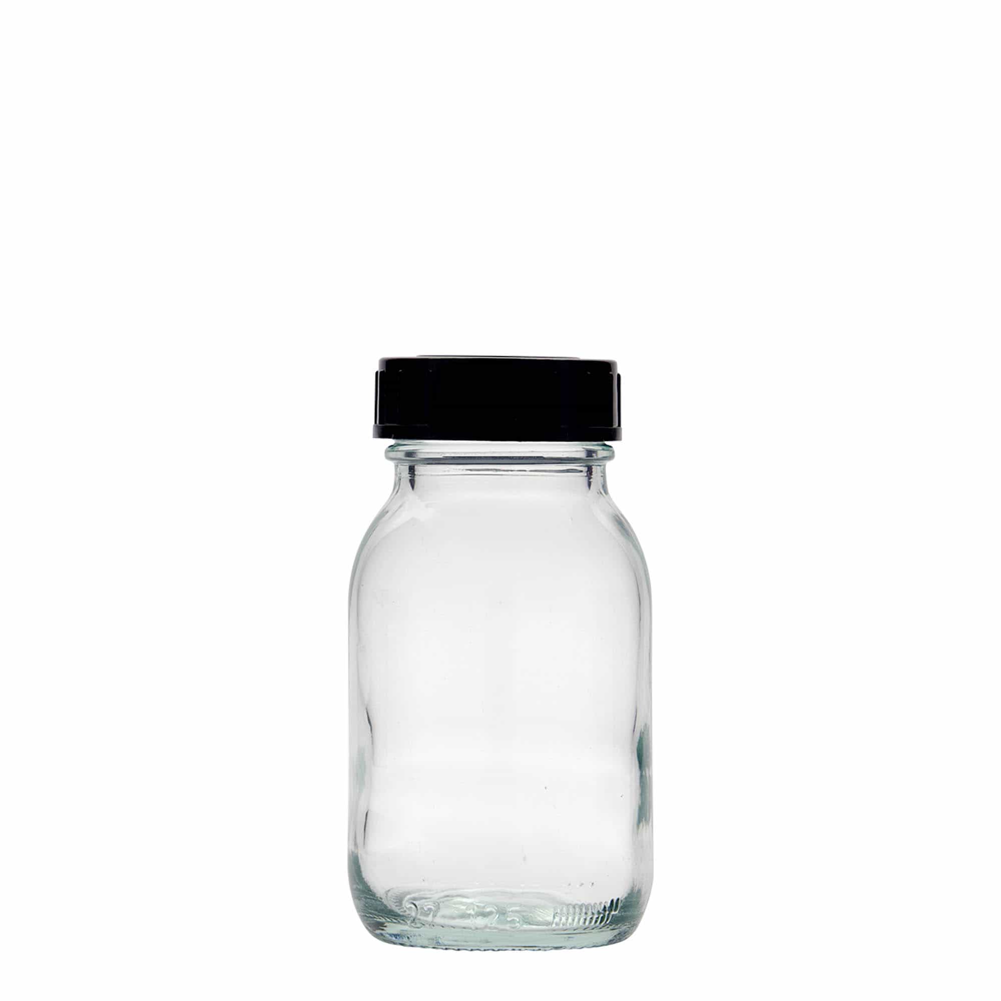 125 ml Geniş ağızlı cam, Ağız çapı: DIN 40