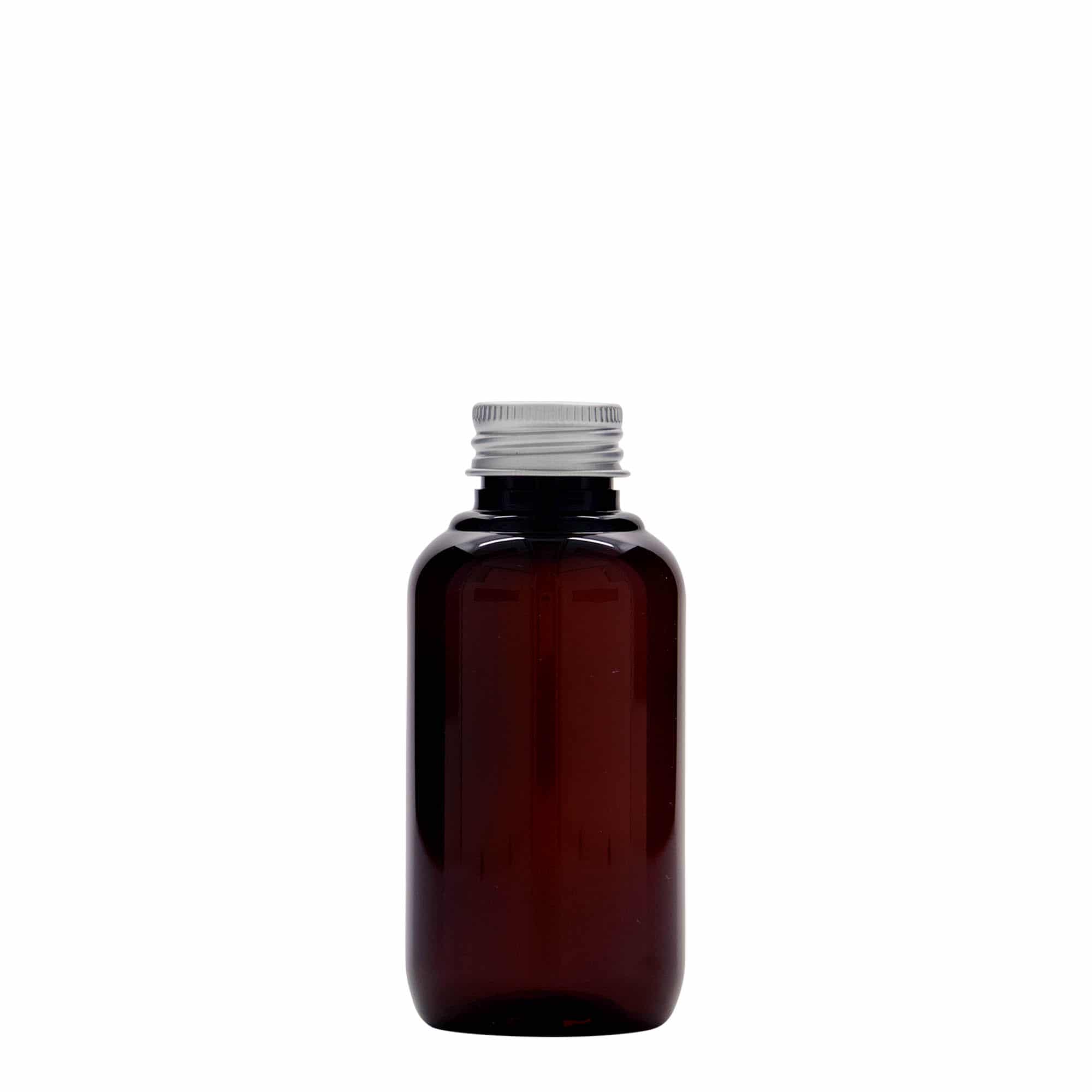100 ml Geri Dönüştürülmüş Plastik Şişe 'Victor's Best', PCR, kahverengi, Ağız: 24/410