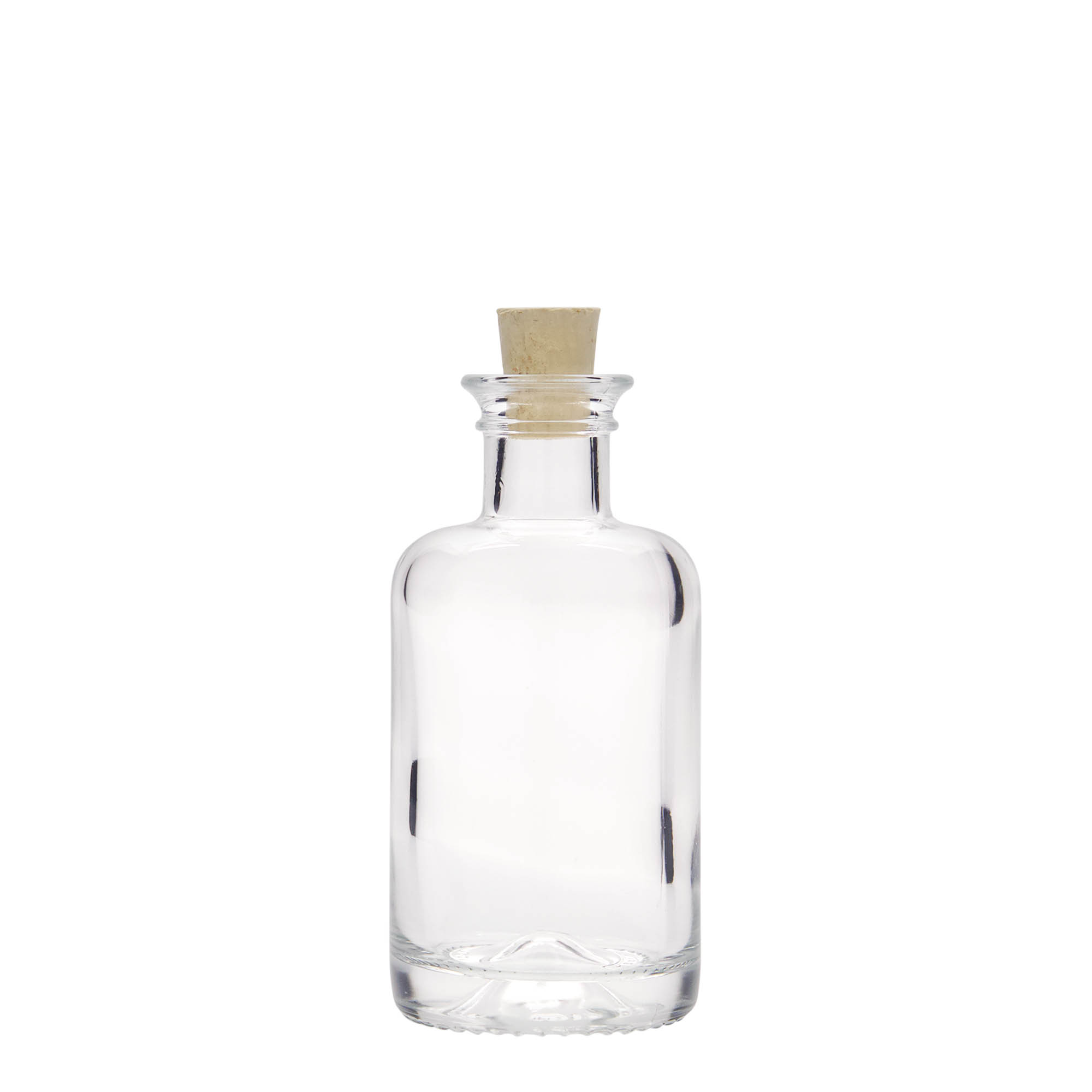 100 ml Cam Şişe Eczacı, Ağız: Mantar
