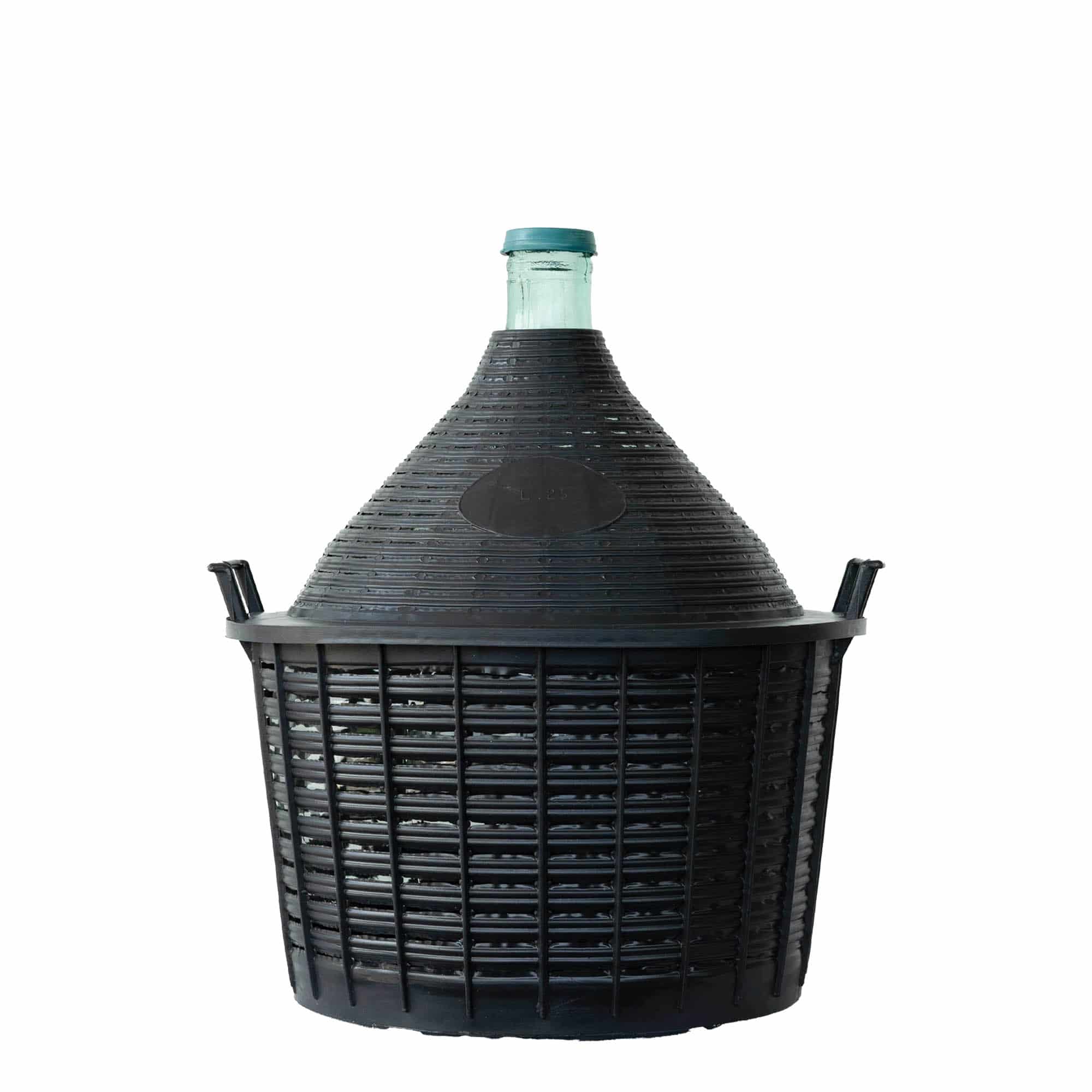 25 l Balon Şişe Dar Ağız, Cam, Ağız: Kapaklı 25 l Balon Şişe Dar Ağız, Cam, Ağız: Kapaklı