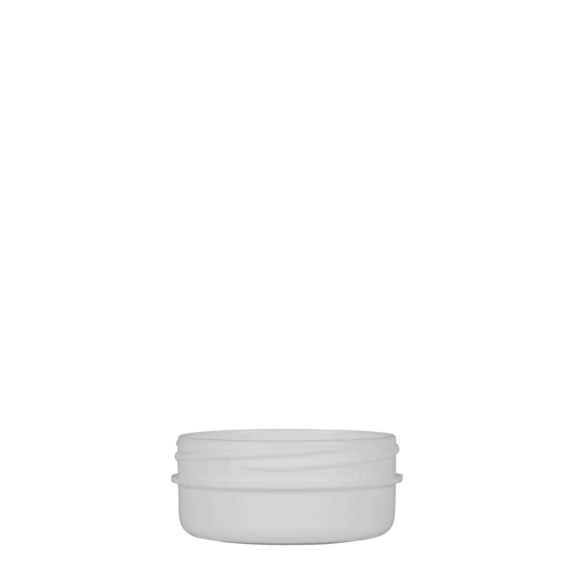 12 ml plastik kutu 'White Line', PP, beyaz, ağız: vida kapağı