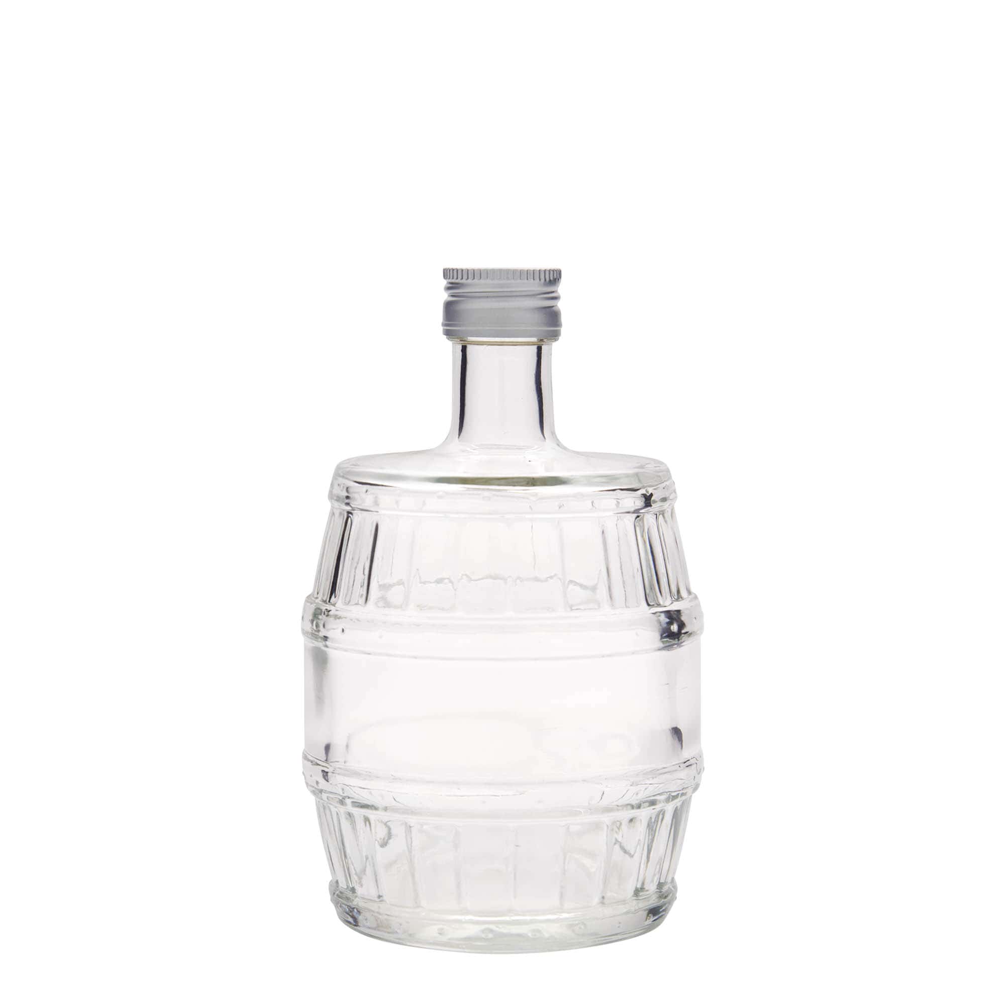 500 ml cam şişe 'Fıçı', ağız: PP 28