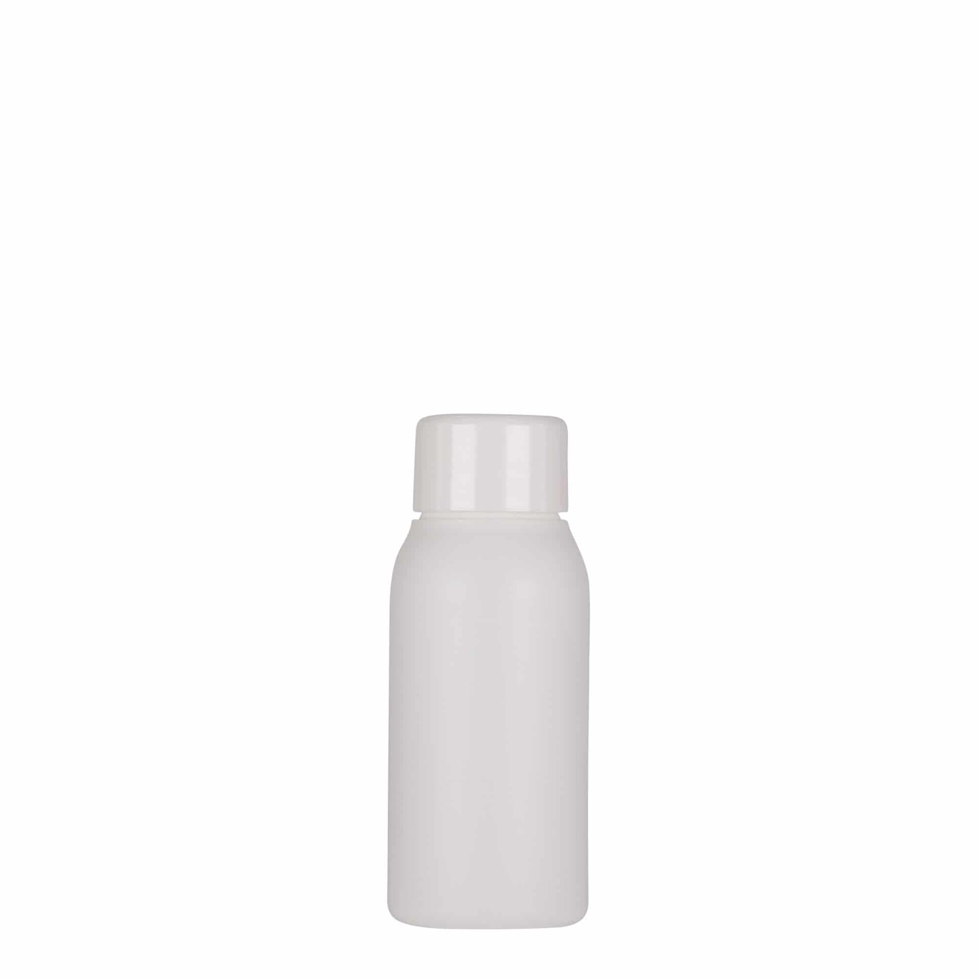 50 ml plastik şişe 'Tuffy', HDPE, beyaz, ağız: 24/410
