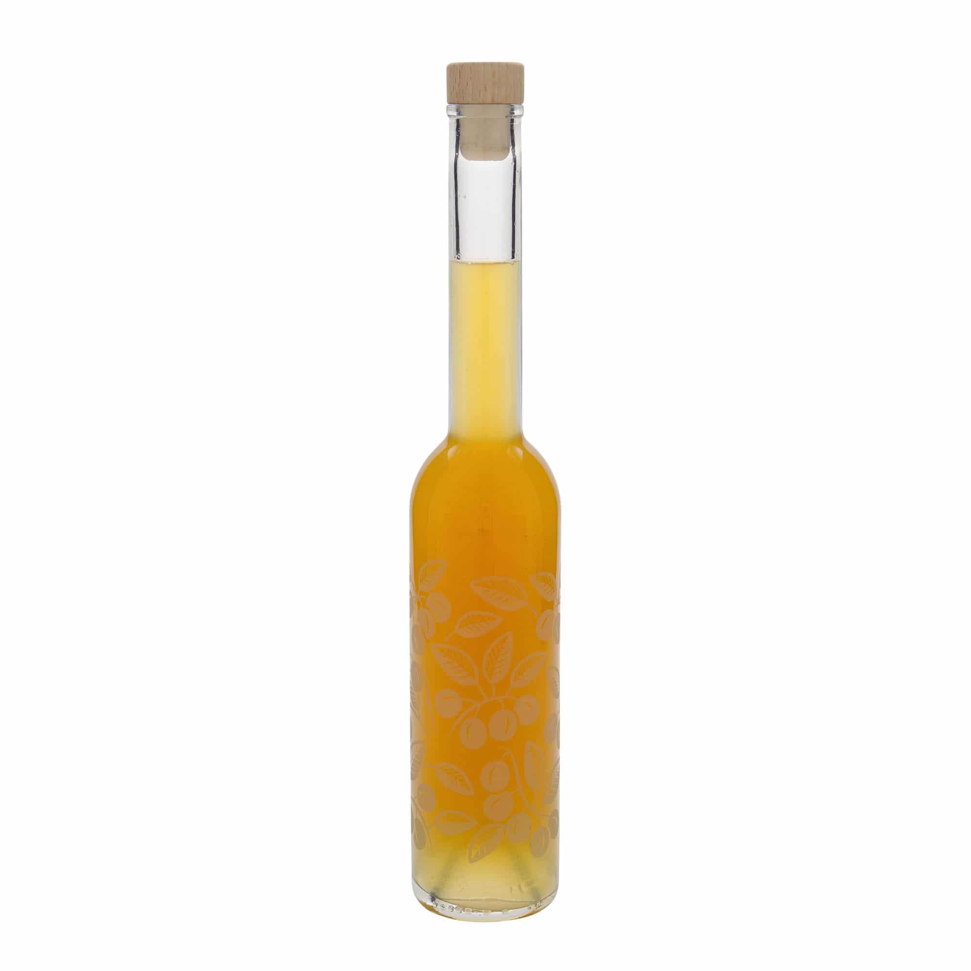 350 ml Cam şişe 'Opera', Motif: Mirabelle, Ağız: Mantar