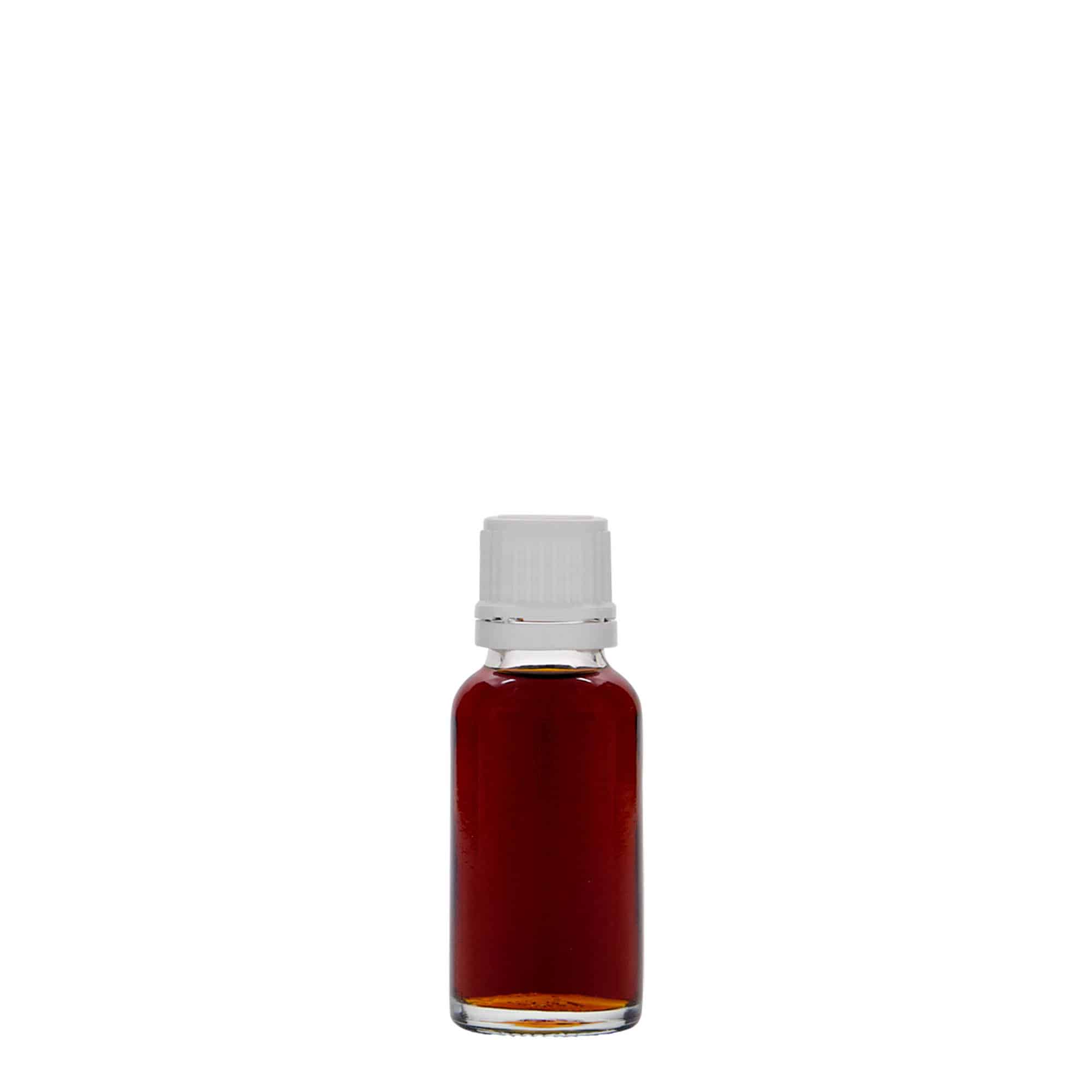 20 ml tıbbi şişe, cam, ağız: DIN 18