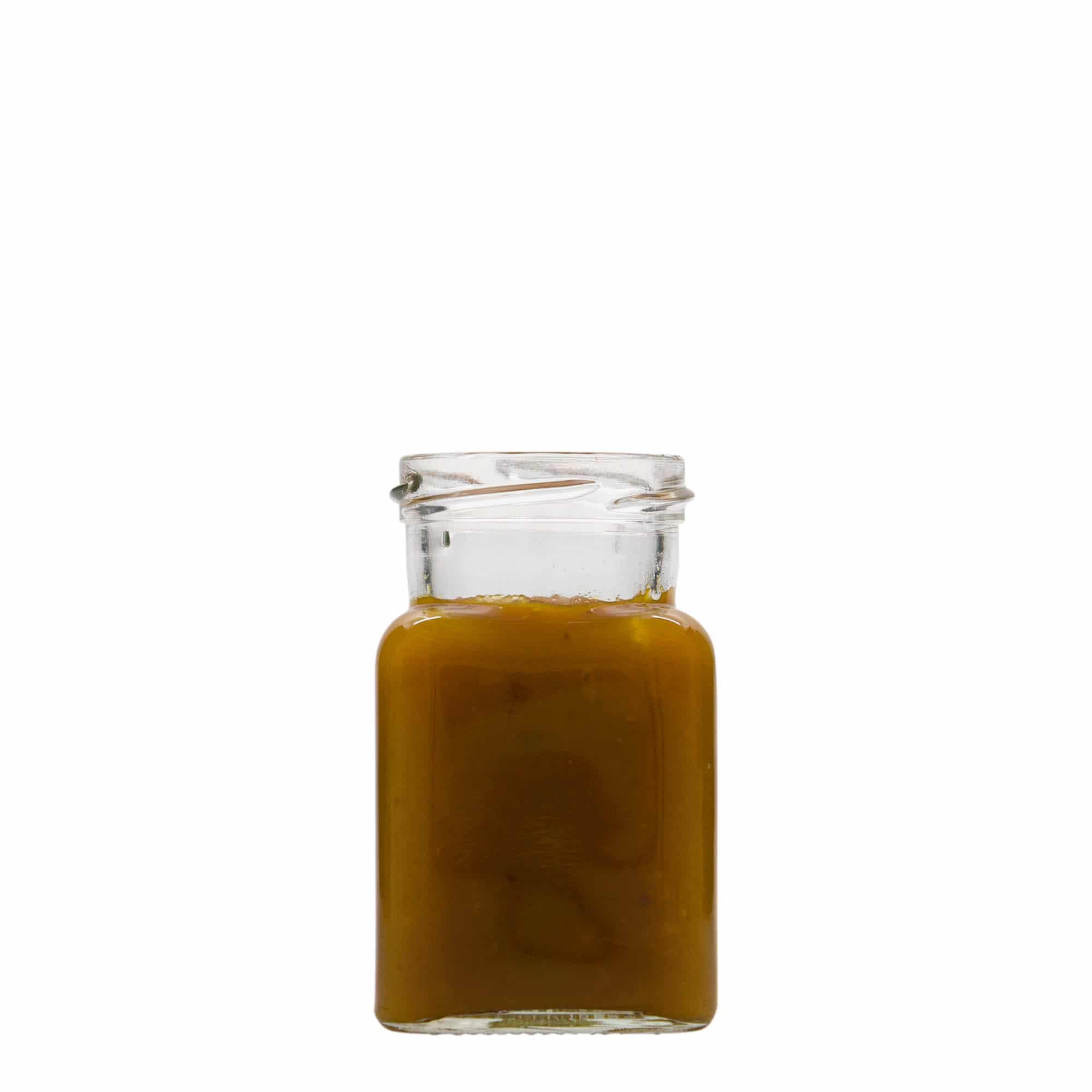 150 ml kare cam, ağız: vidalı kapak (TO 53)