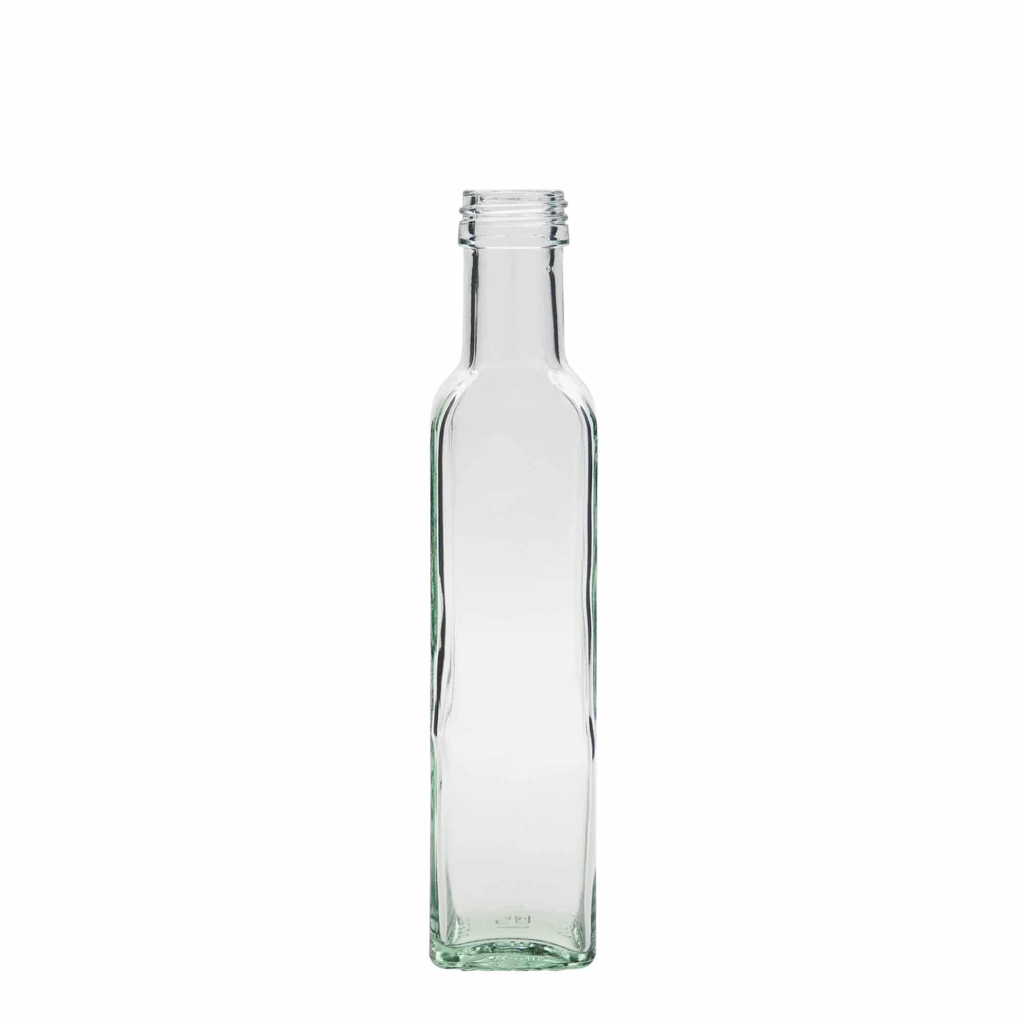 250 ml Cam şişe 'Marasca', kare, ağız: PP 31,5 250 ml Cam şişe 'Marasca', kare, ağız: PP 31,5