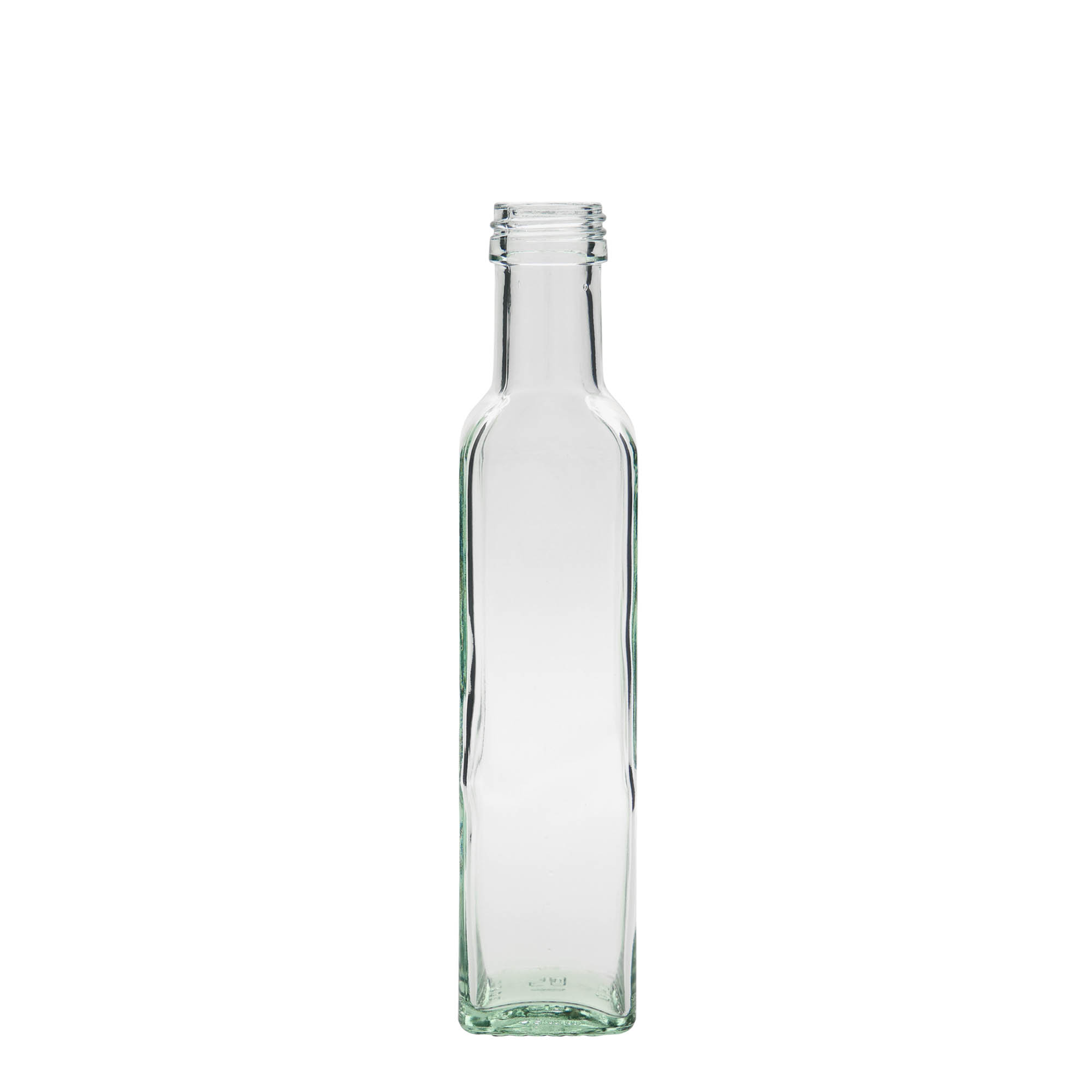250 ml Cam şişe 'Marasca', kare, ağız: PP 31,5 250 ml Cam şişe 'Marasca', kare, ağız: PP 31,5