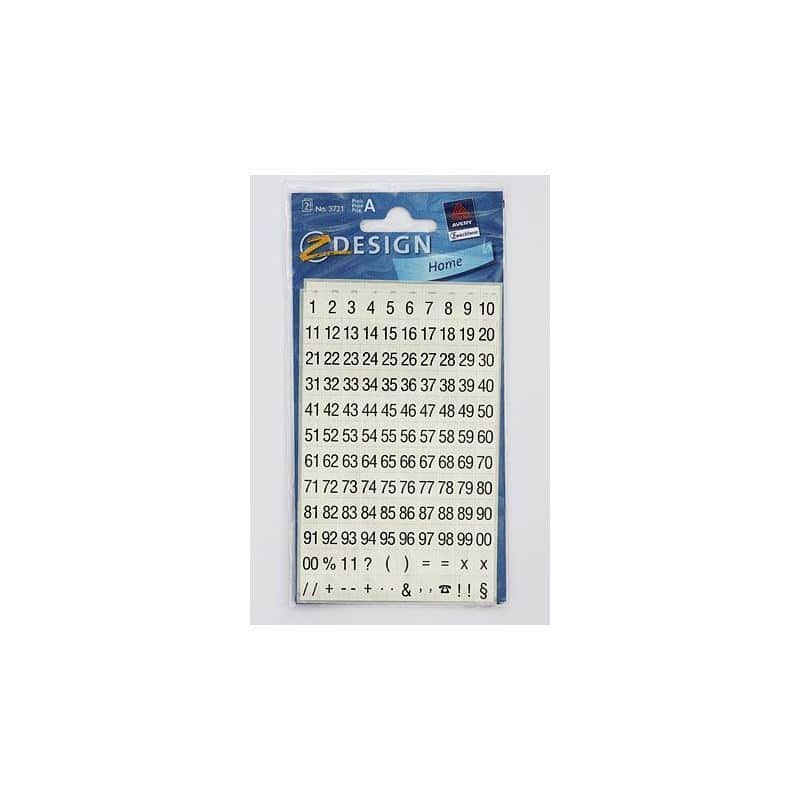 Zweckform Etiket 'Sayılar 1-99', Plastik, siyah Zweckform Etiket 'Sayılar 1-99', Plastik, siyah