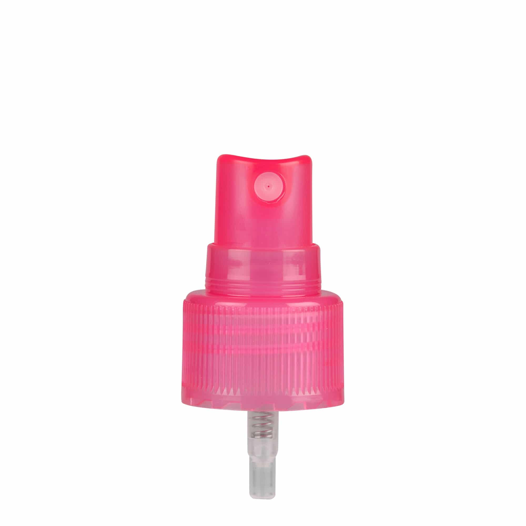 Vida kapaklı sprey püskürtücü, PP plastik, pembe, ağız çapı: 24/410
