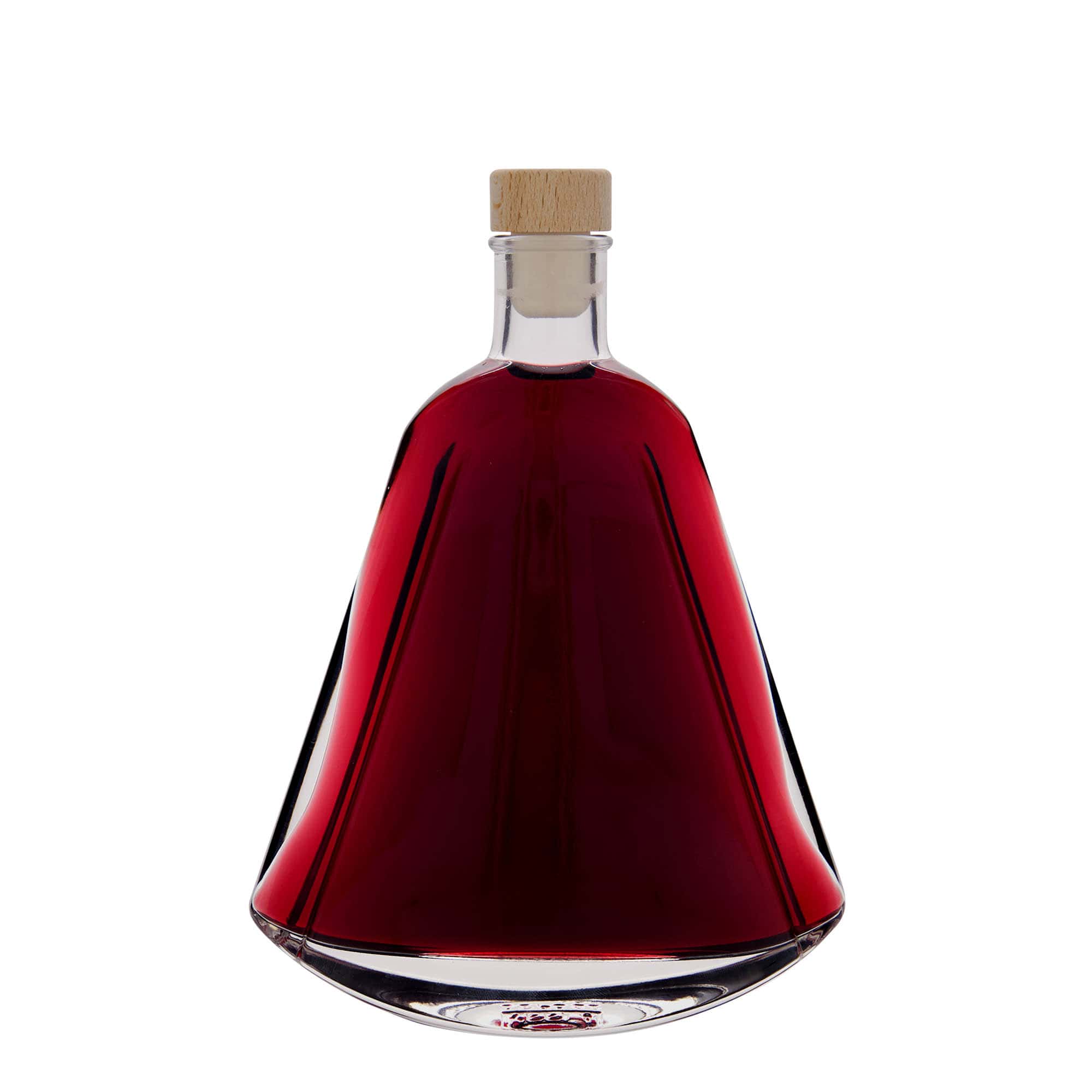 350 ml Cam Şişe 'Maurizio', oval, Ağız: Mantar