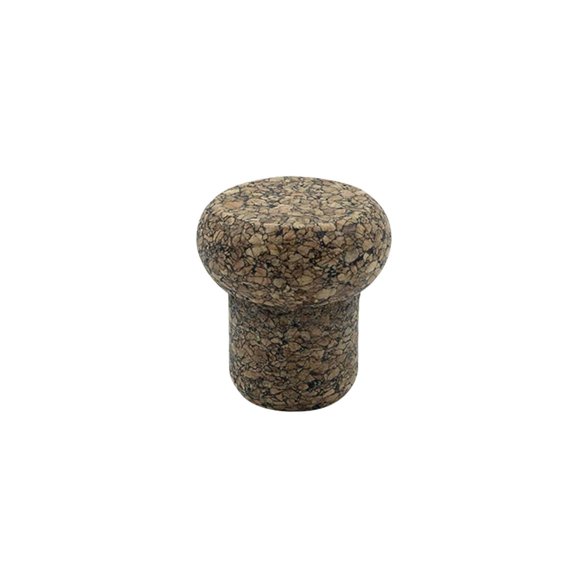 Sap mantarı 'Barrel' 22,5 mm, Corkcoal, ağızlık için: Mantar Sap mantarı 'Barrel' 22,5 mm, Corkcoal, ağızlık için: Mantar