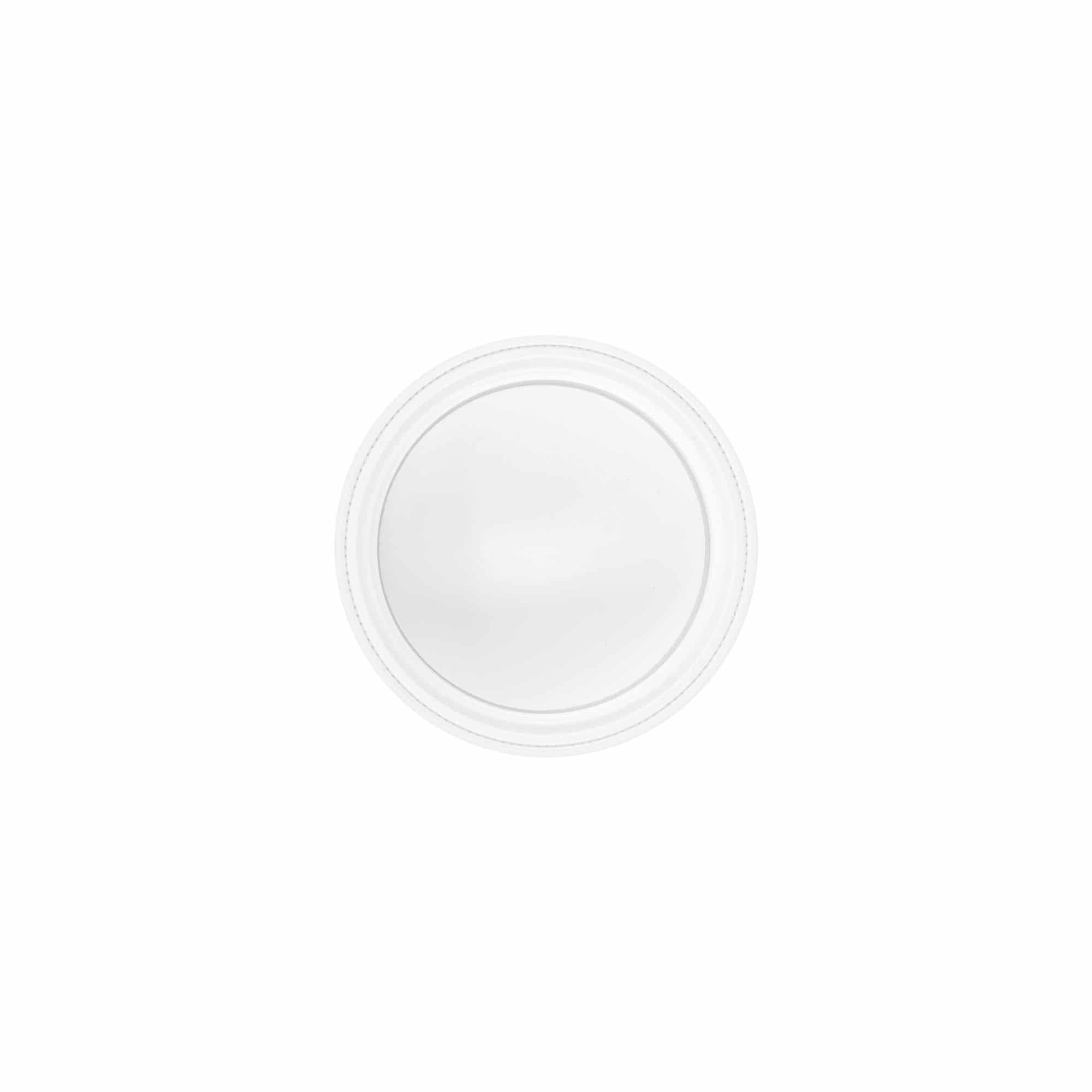 Vida kapak 30 ml, SAN plastik, beyaz