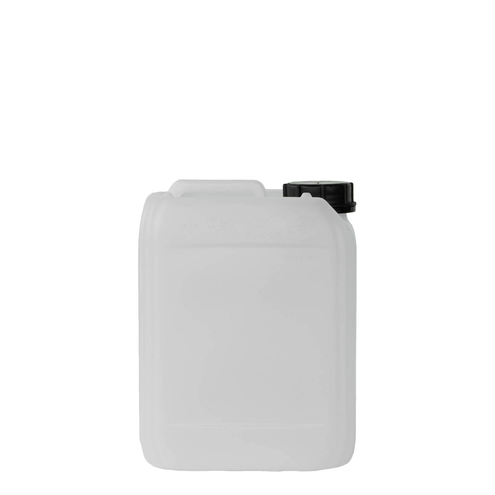 5 l Kanister, dikdörtgen, HDPE plastik, doğal, ağız: ND 55