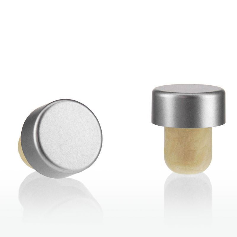 Sap mantarı 19 mm, plastik, gümüş, ağız için: mantar